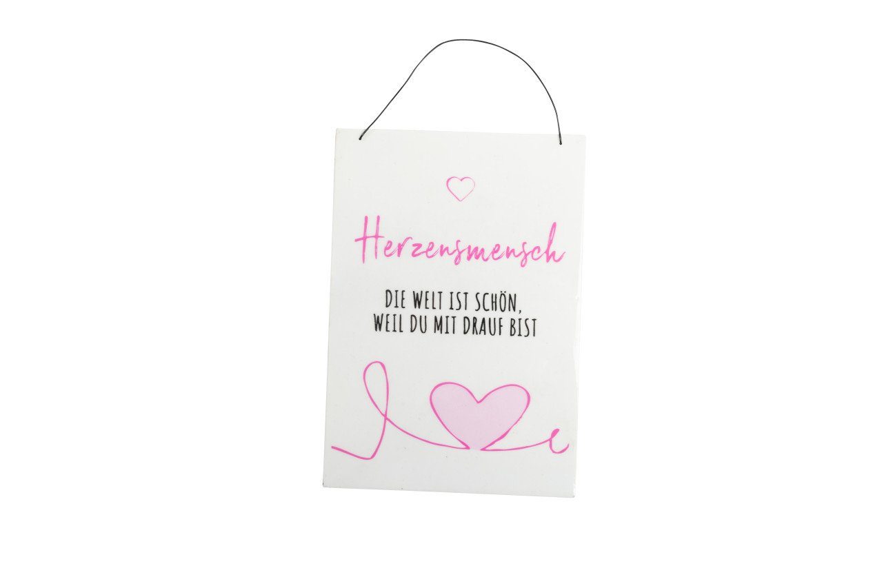 Imkerei Freese Dekofigur Freese Holz-Schild Herzensmensch