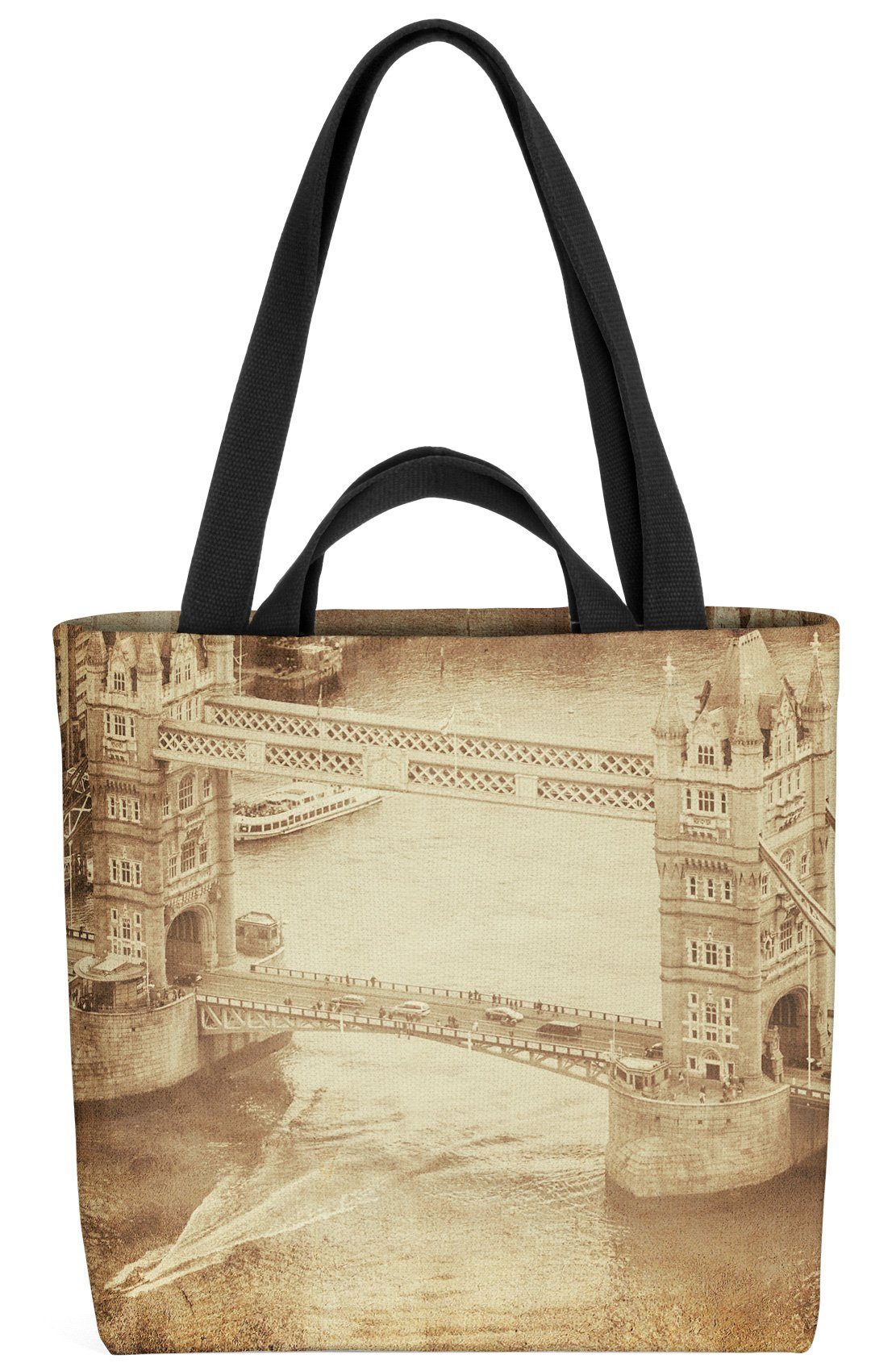 VOID Henkeltasche (1-tlg), Retro Tower Bridge Vintage London England Britain Großbritannien Vere