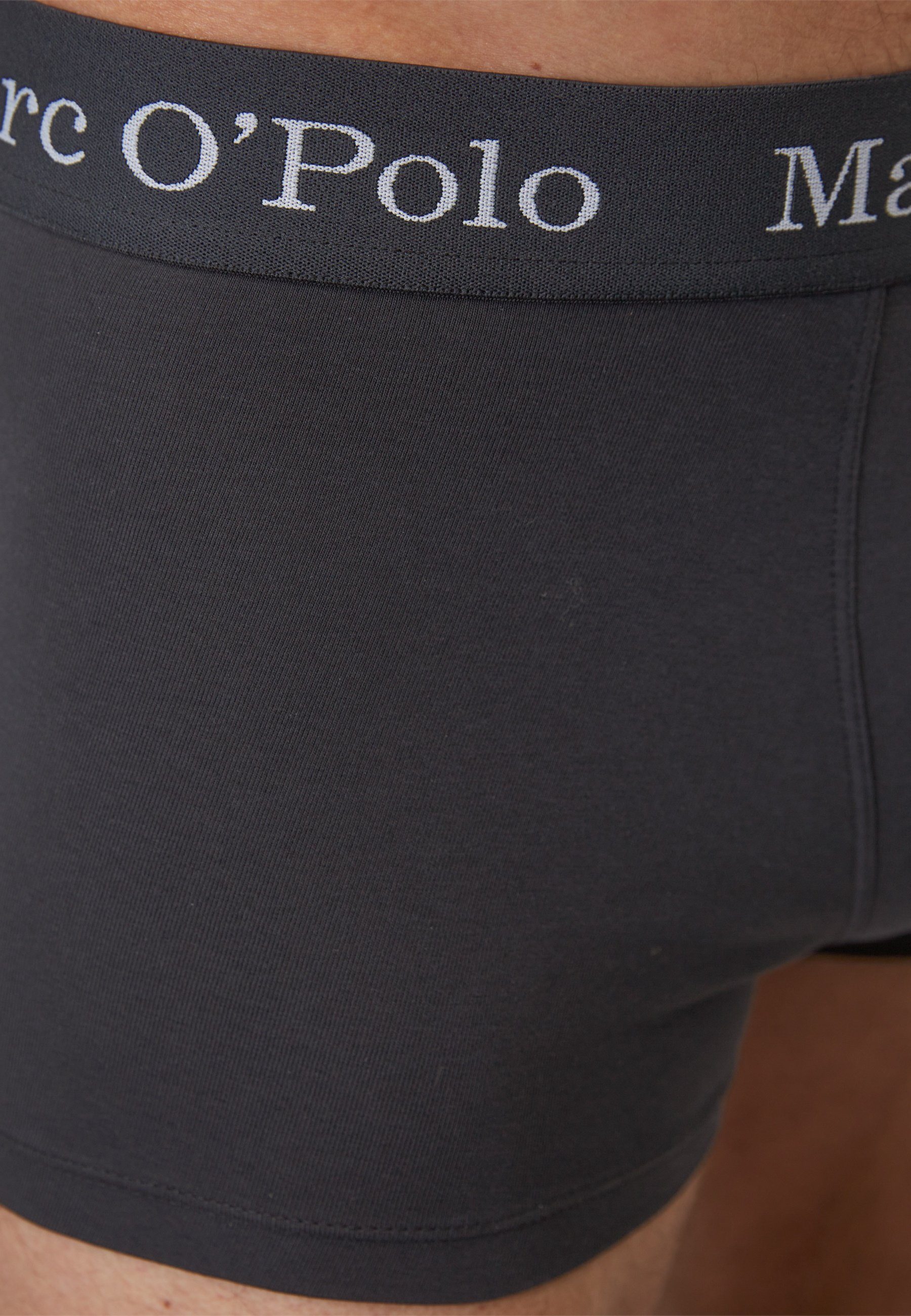 Black/Navy/Grey Unterhosen Melange Boxershorts (3-St) Boxershorts Marc Basic Dreierpack O'Polo