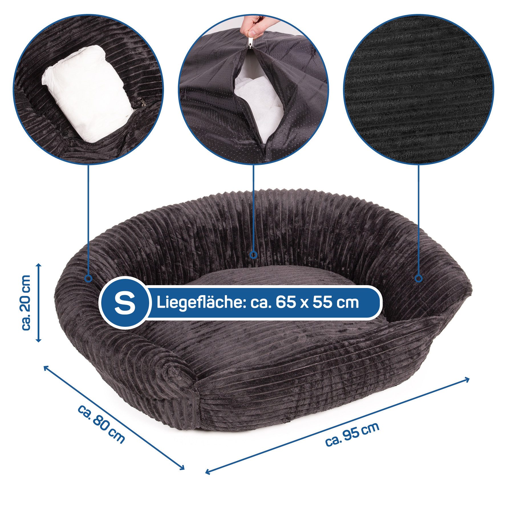Wallace & Jones Tierbett Hundebett Cordo günstig online kaufen