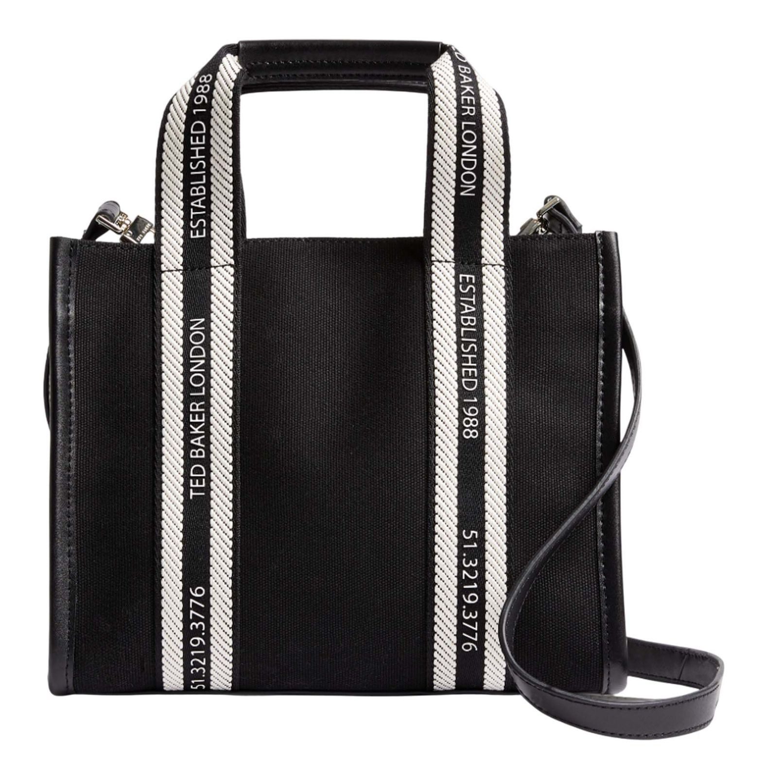 Ted Baker Umhängetasche Georjea Branded Webbing Canvas Small Tote