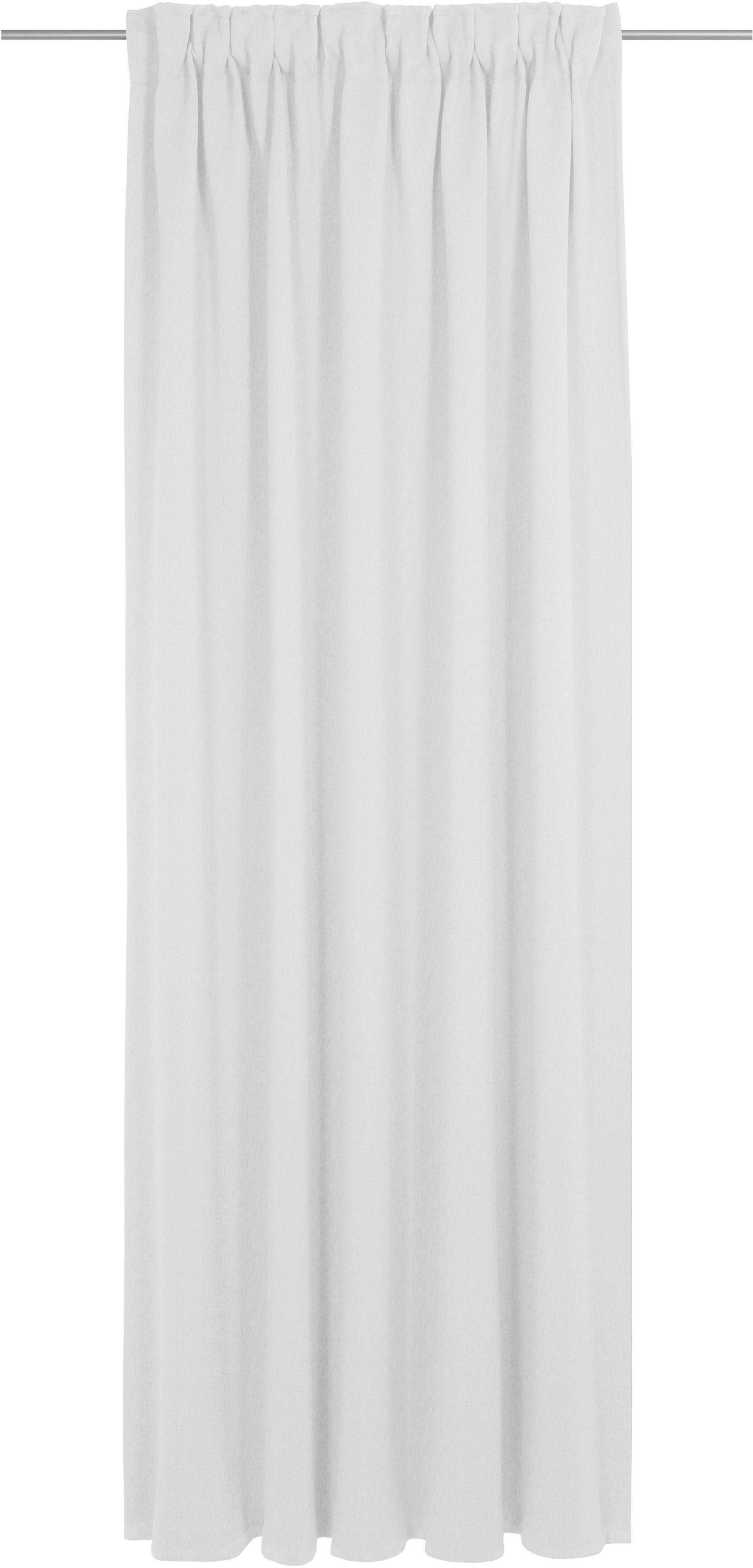 Jacquard St), weiß (1 Multifunktionsband Wirth, Sunday, halbtransparent, Vorhang