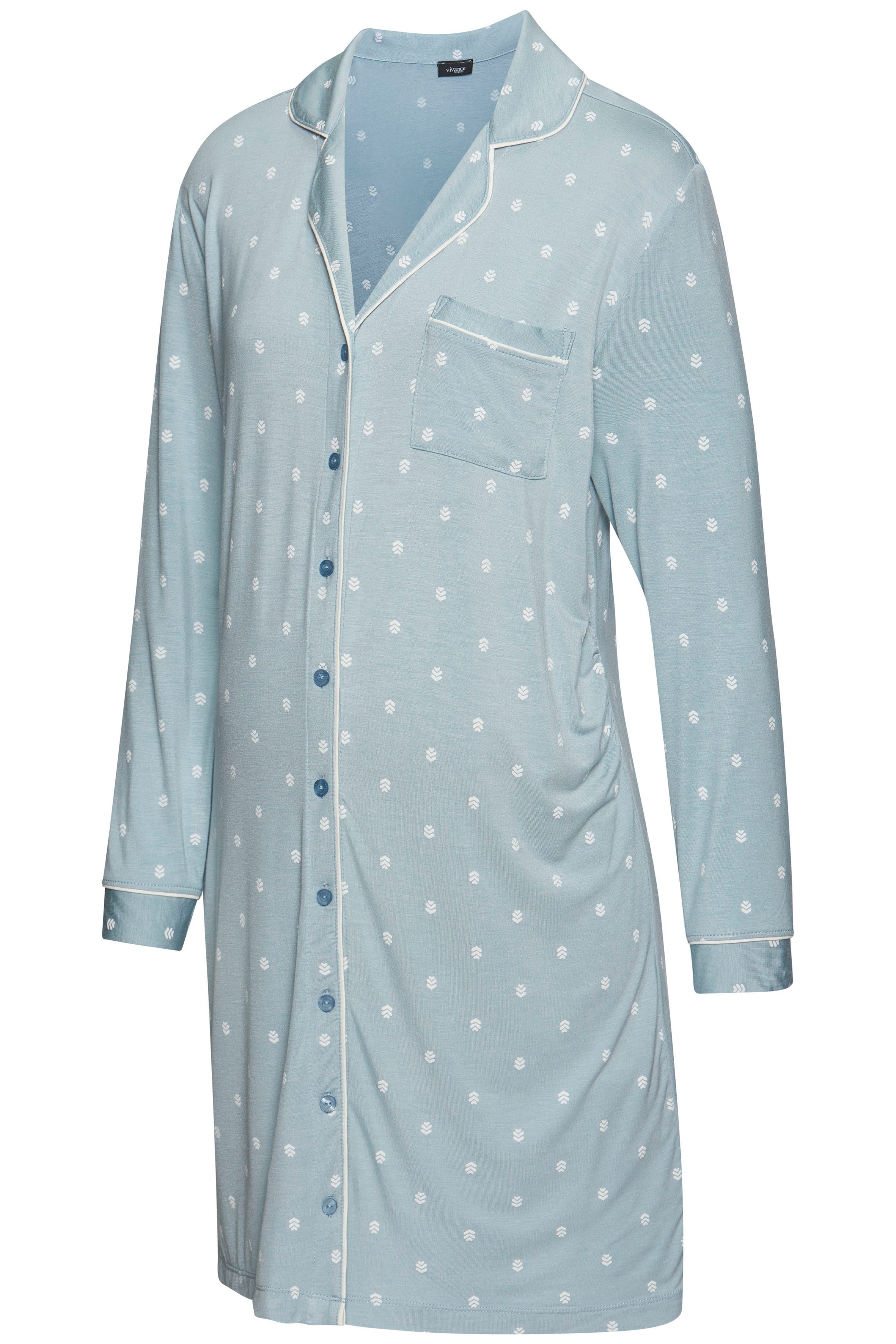 Vivance Dreams Umstandsnachthemd Schöner Allover-Print günstig online kaufen