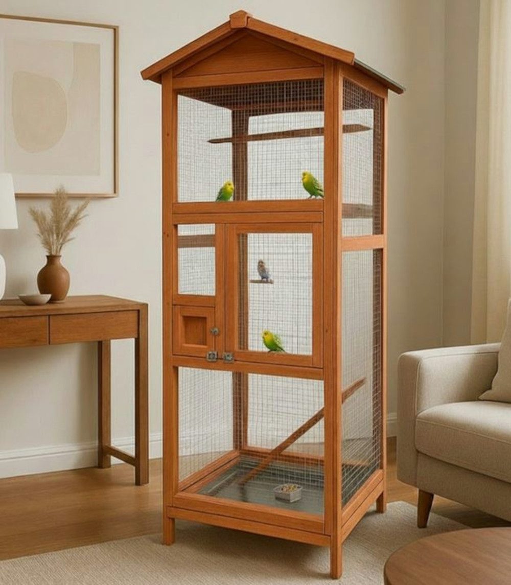 BruKa Vogelkäfig Vogelvoliere LOKI XXL Vogelkäfig Metall Voliere Vogelhaus günstig online kaufen