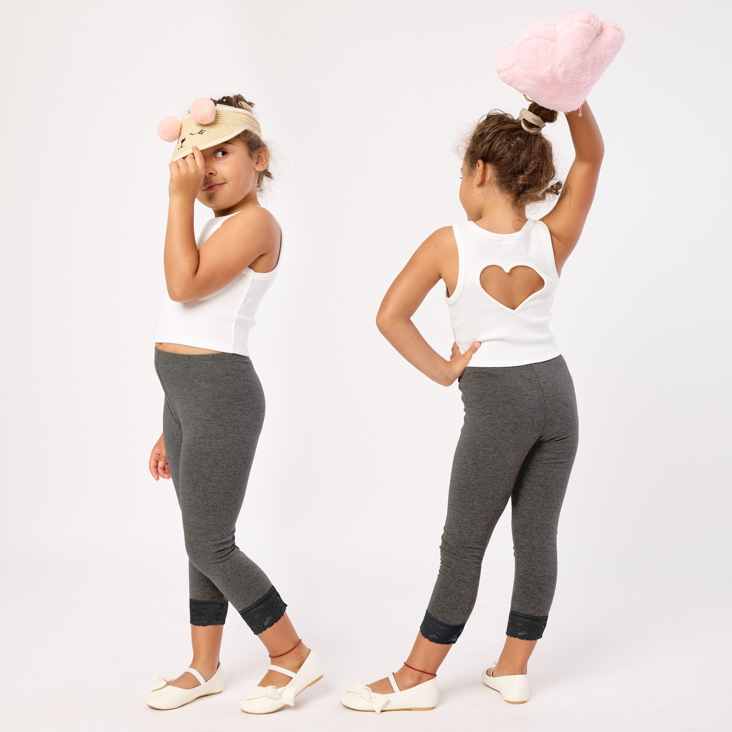 Merry Style Leggings Mädchen 3/4 Capri Hose MS10-293 (1-tlg) aus Viskose