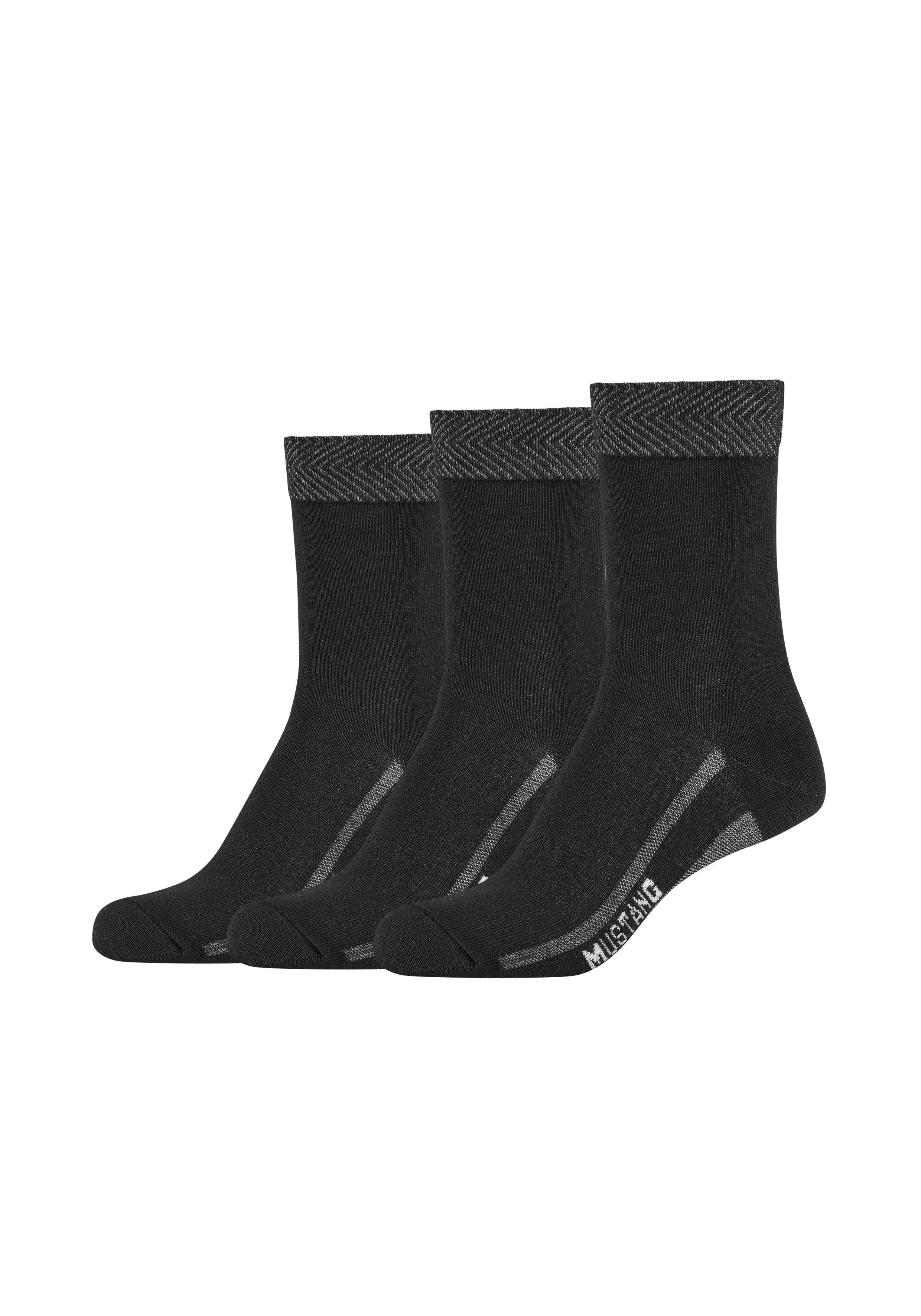 MUSTANG Socken (6-Paar) mit verstärktem Fersen- und Zehenbereich