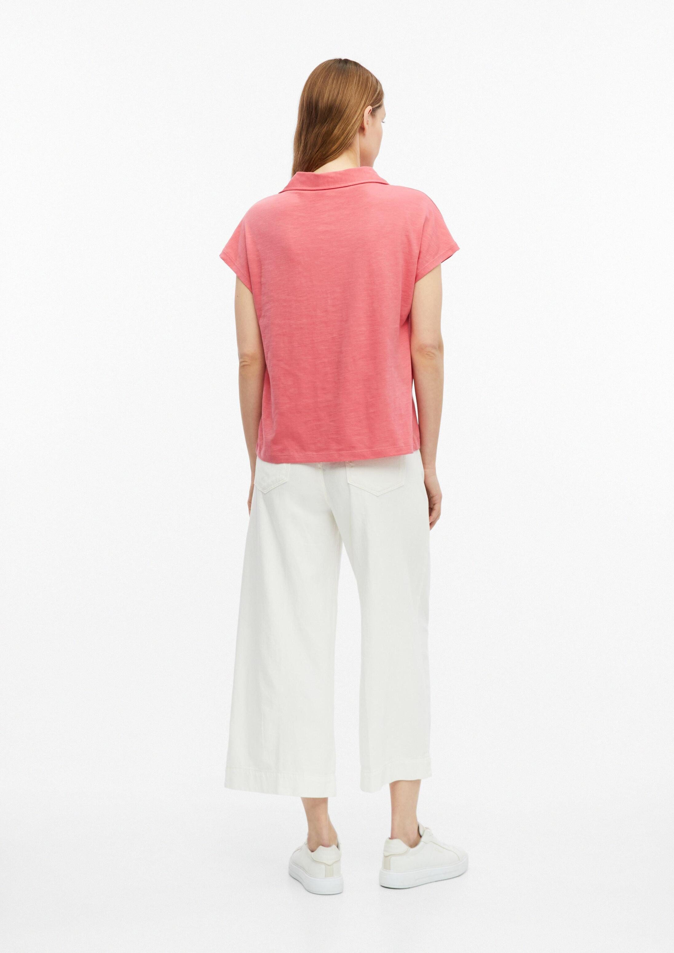 s.Oliver Kurzarmshirt Polo-Shirt T-Shirt mit Polokragen und überschnittenen Schultern