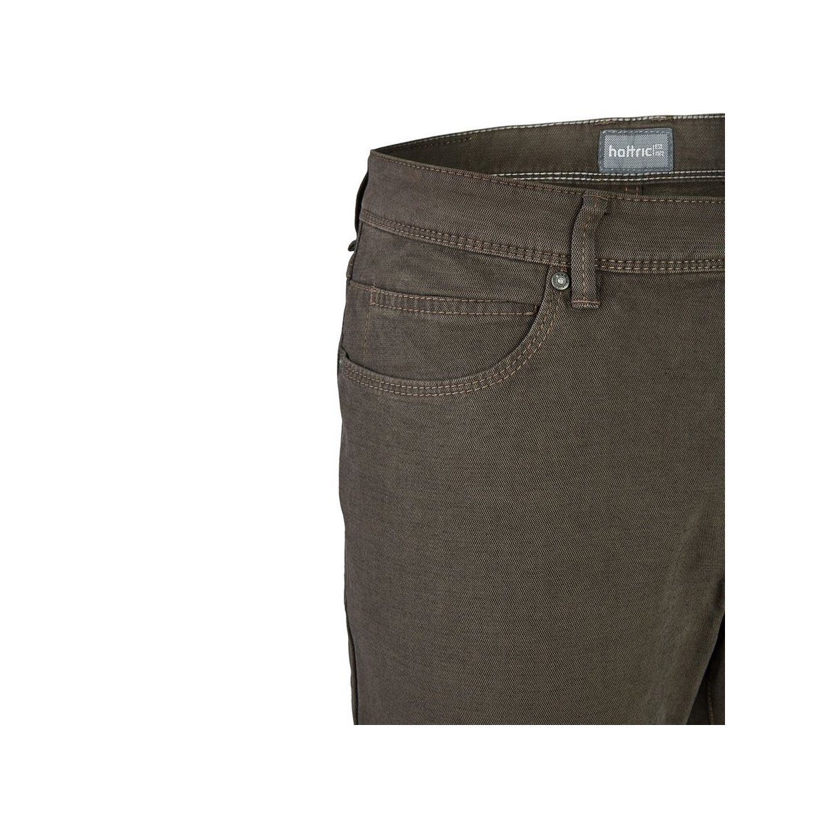 5-Pocket-Jeans Hattric brown (1-tlg) mid braun