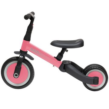 ib style Dreirad Loki Multifunktions Dreirad Pink, Laufrad Balance Fahrrad