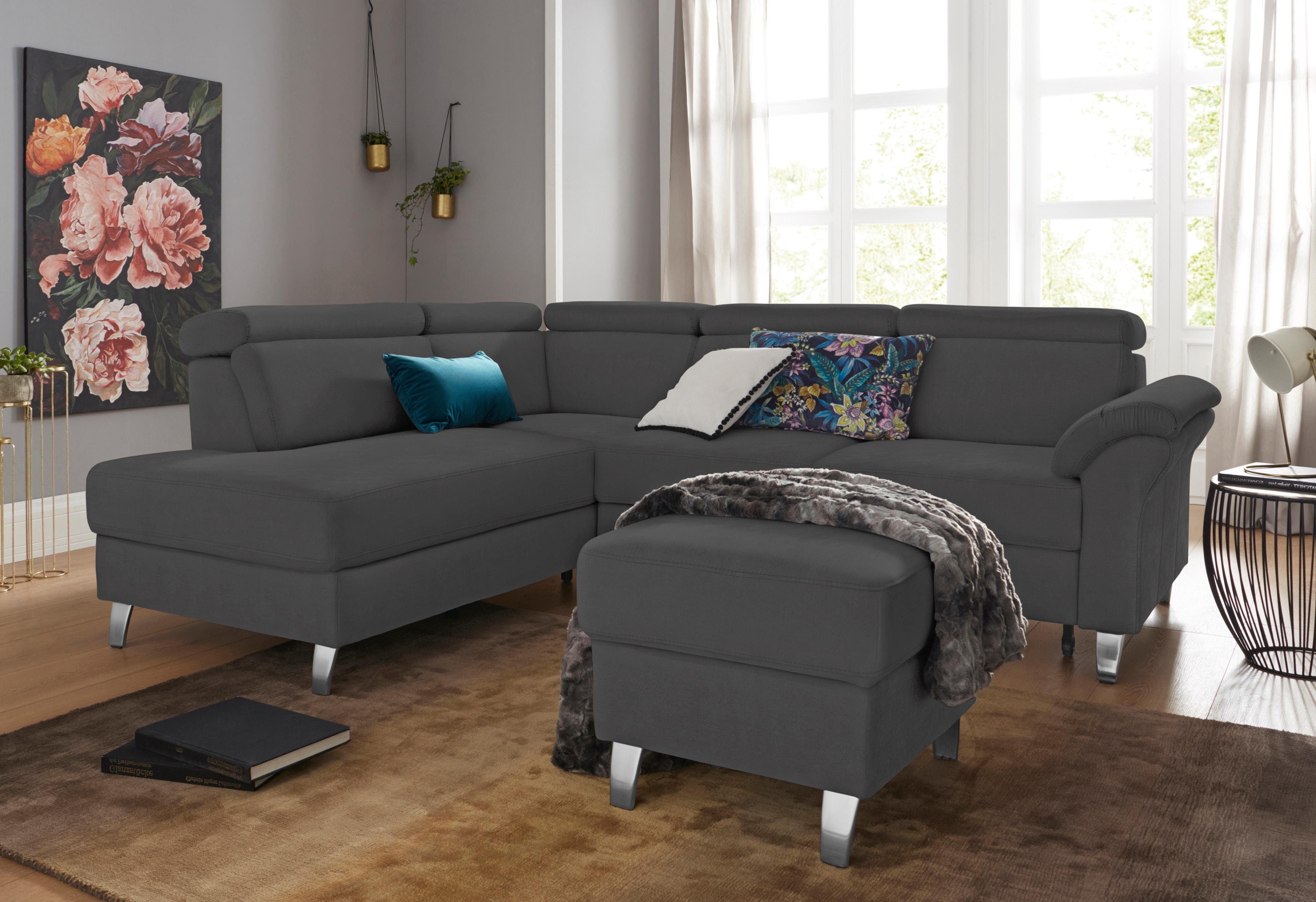 sit&more Ecksofa Arngast L-Form, inklusive Kopfteilverstellung günstig online kaufen