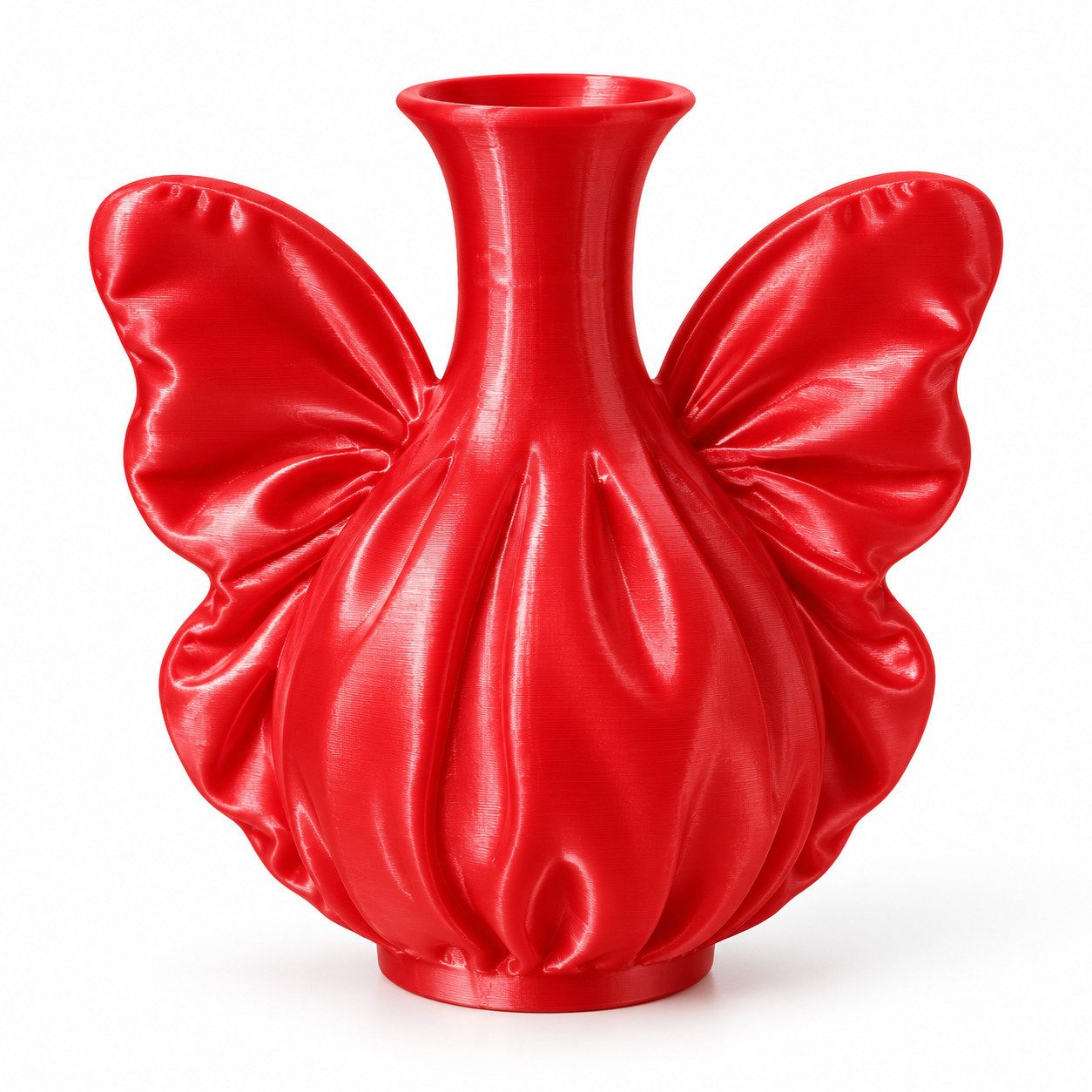 Alpha Electronics Dekovase – 3D-gedruckte Vase im Schmetterlingsdesign (Sparangebot, 1 St., Home Decor), für Kunstblumen, Tischdeko & Geschenk