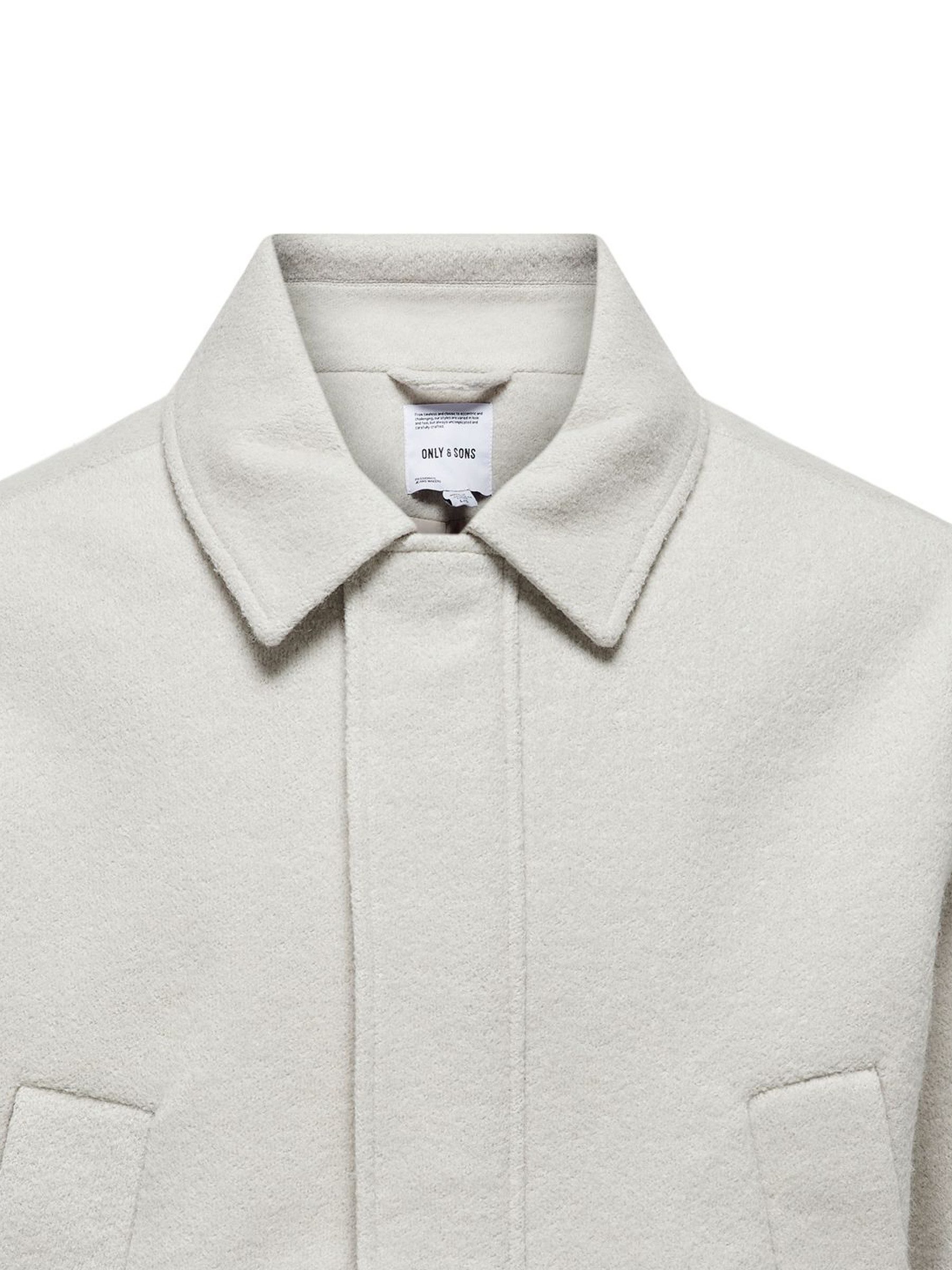 ONLY & SONS Winterjacke Reißverschluss winddichter Blende ONSWAYNE WOOL BOMBER OTW