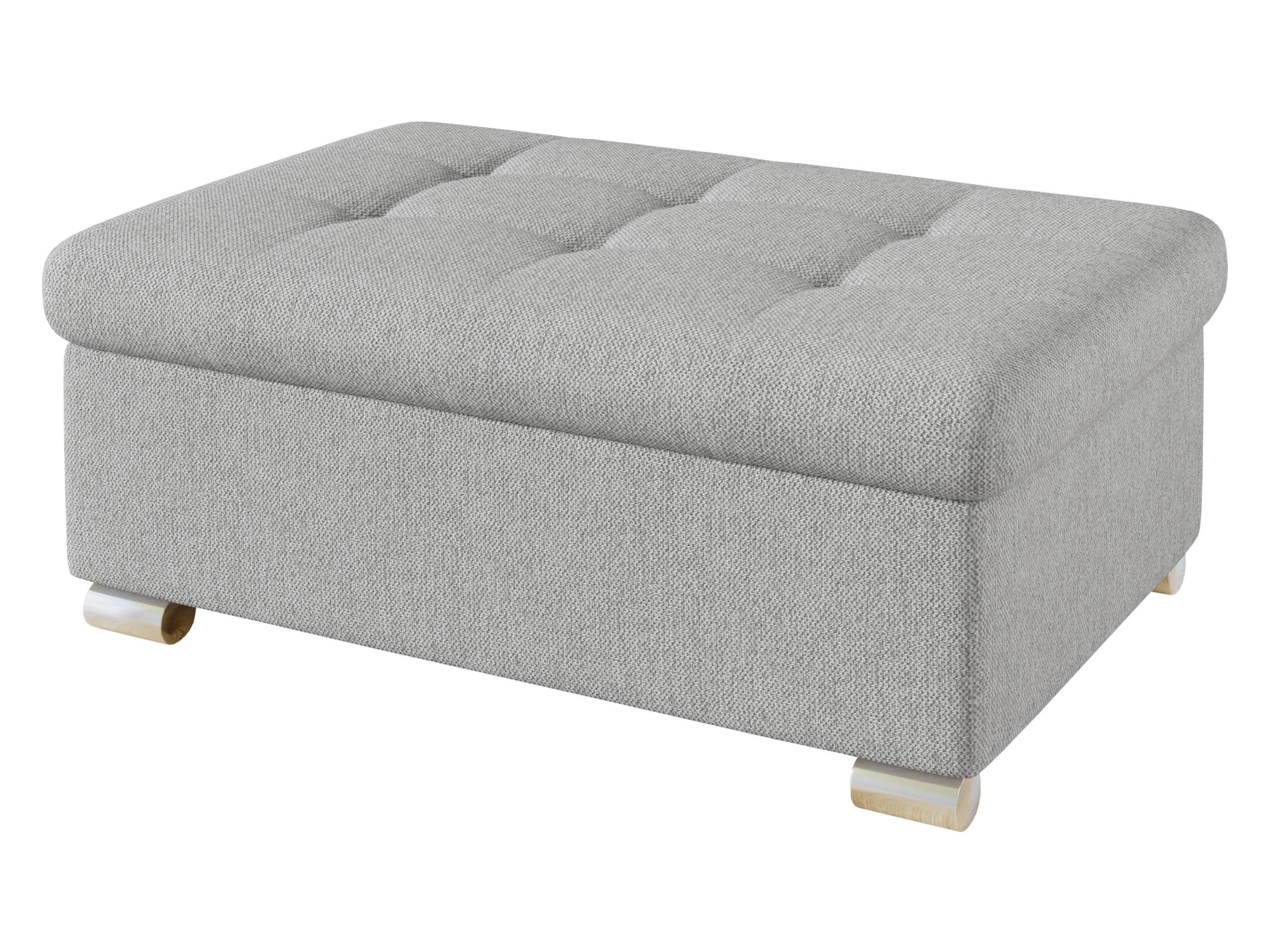 MIRJAN24 Polsterhocker Niko Groß, Silber Füße, 96x70x41 cm günstig online kaufen