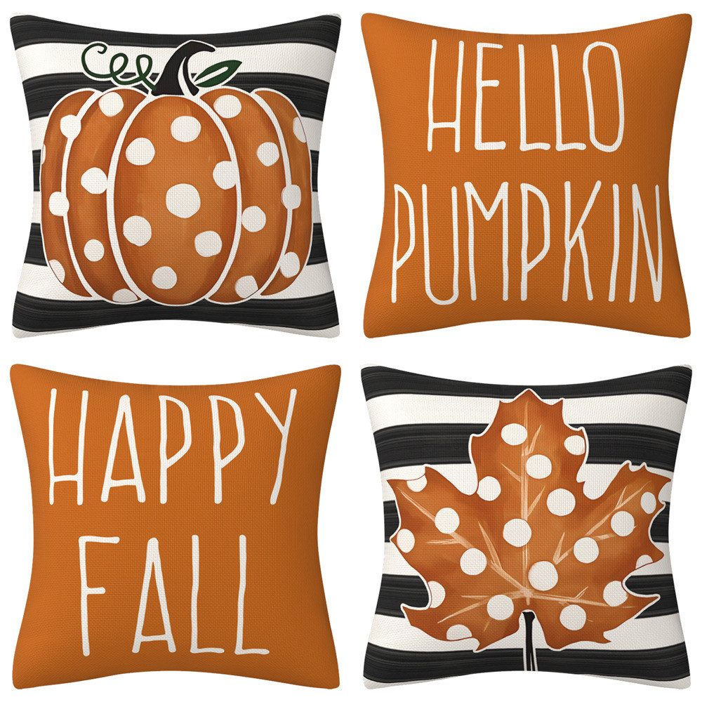 Coonoor Kissenbezüge Herbst Kissenbezug 45x45cm Halloween günstig online kaufen