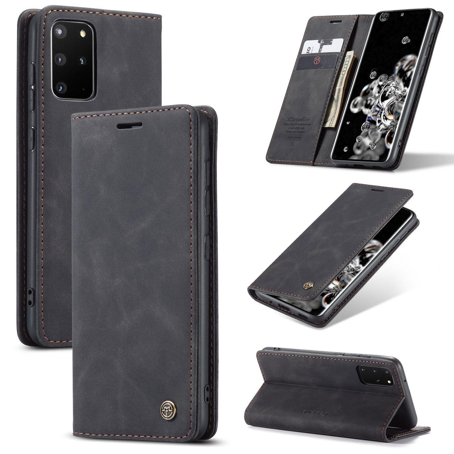 CaseMe Handyhülle Premium Hülle für Samsung Klapphülle