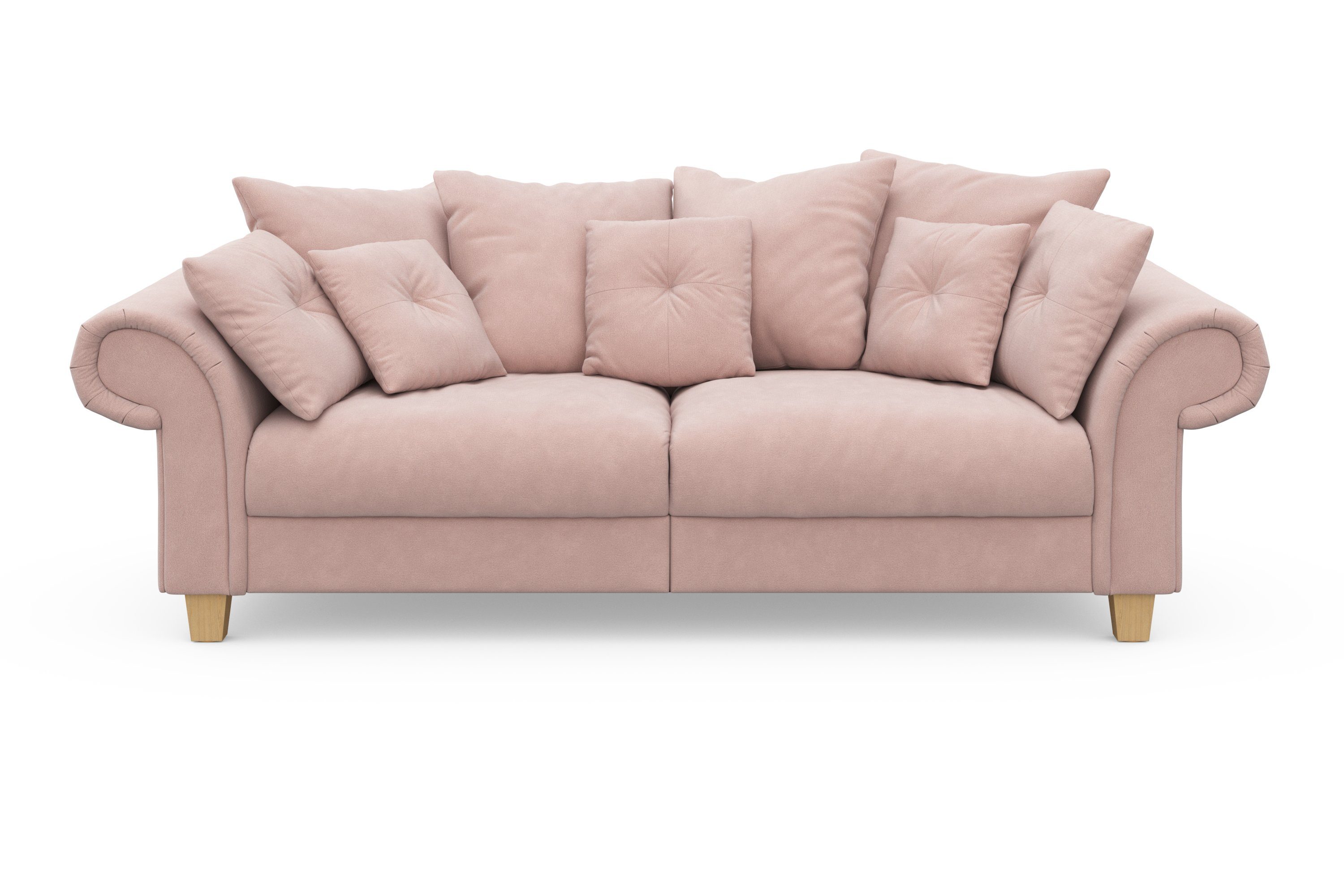 Home Queenie mit Big-Sofa affaire Sitzkomfort zeitlosem Teile, viele Design, Megasofa, und 2 Kissen weichem kuschelige