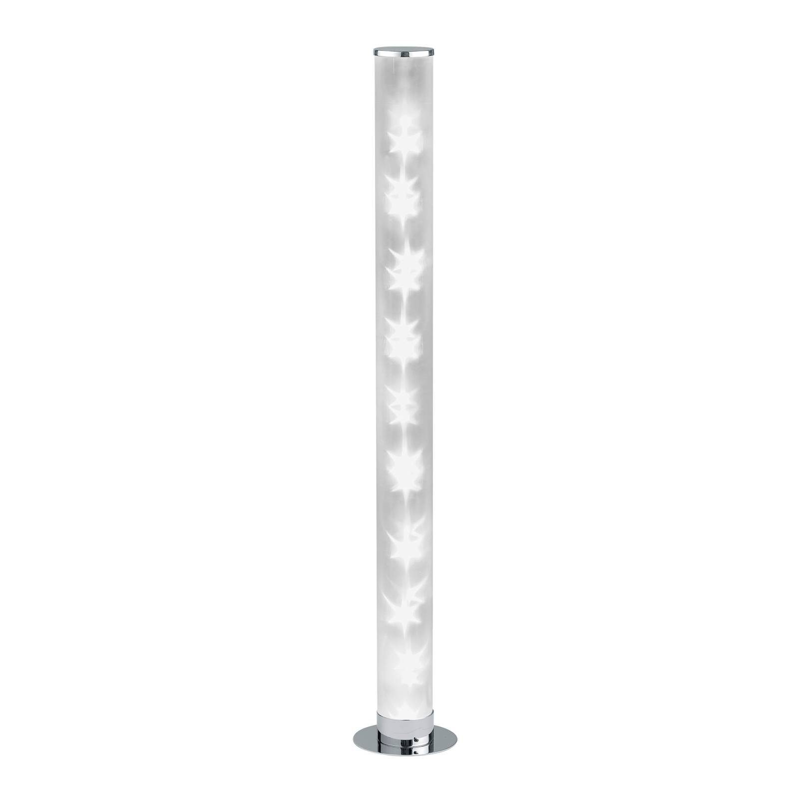 Lindby LED LED-Leuchtmittel dimmbar, warmweiß, 1 chrom, fest Acryl, verbaut, Eisen, inkl. Lobini, weiß, Modern, flammig, Stehlampe