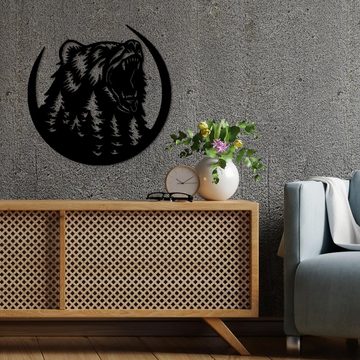 Namofactur LED Dekolicht Wilder Grizzly Bär Wand Deko Leuchte, Ohne Zugschalter/Stern, LED fest integriert, Warmweiß