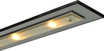 Licht-Erlebnisse Pendelleuchte VIGO, LED fest integriert, Warmweiß, LED Hängeleuchte Dimmer Schwarz Nickel 2700 K 2280 lm Glas Metall