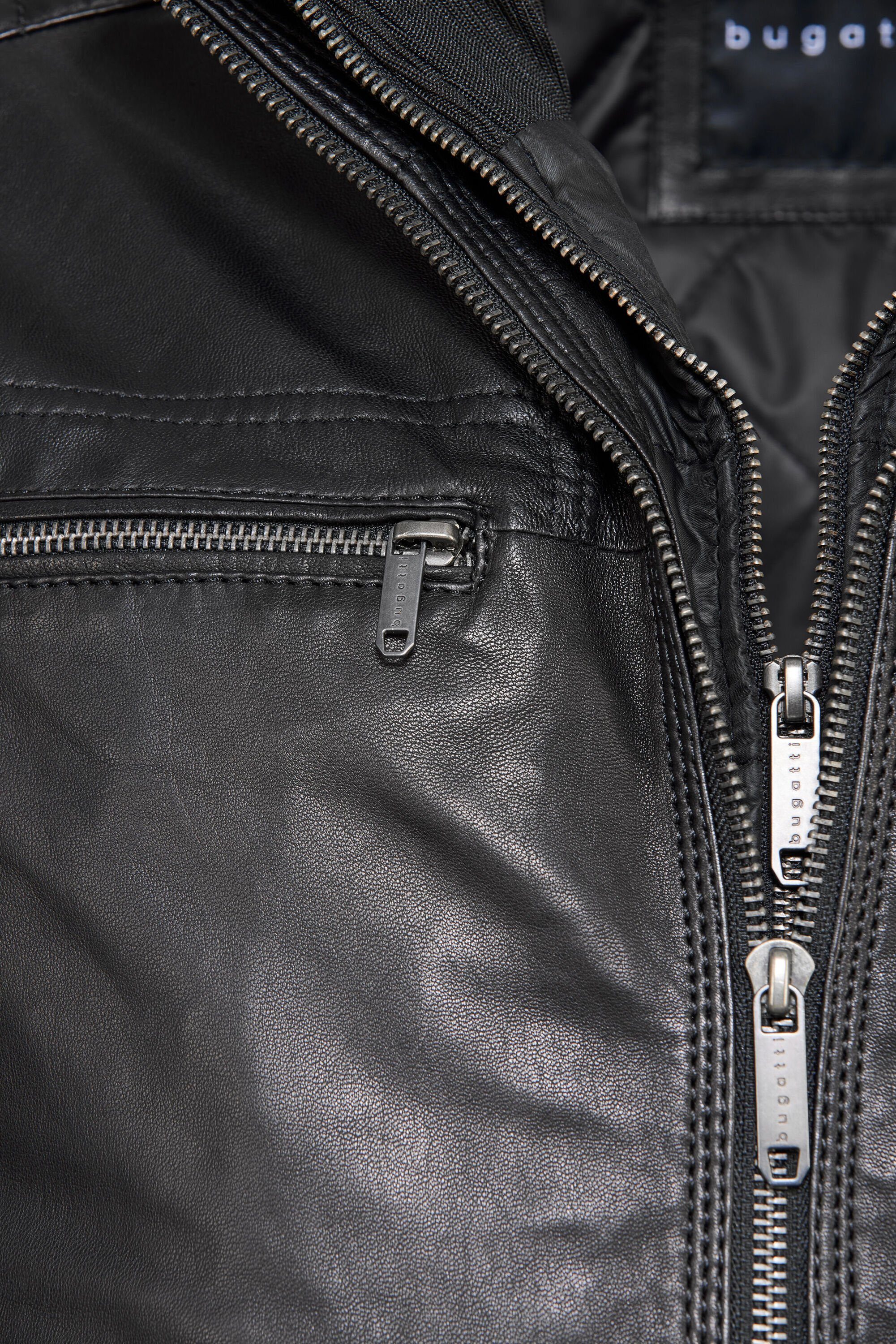 bugatti Lederjacke BUTIZIANO (1-St) aus hochwertigem Leder