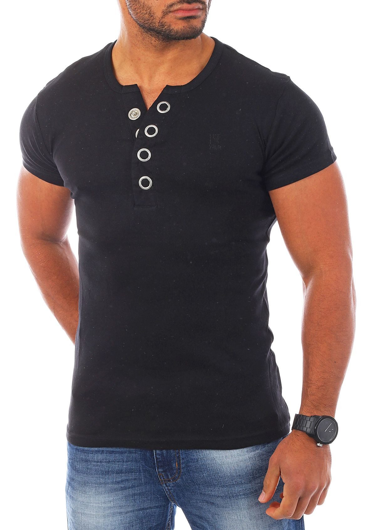 Young & Rich T-Shirt Herren basic günstig online kaufen