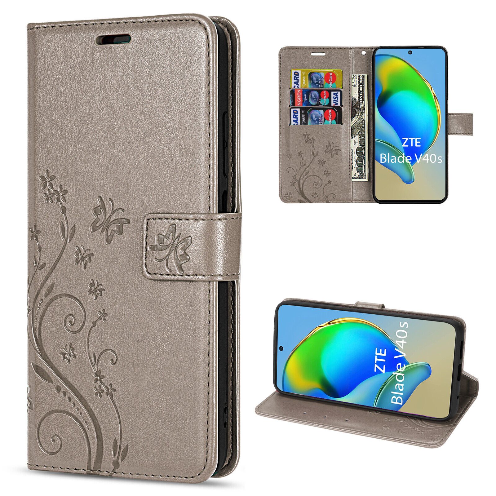 Handyhülle Handytasche für ZTE Blade V40s Klapphülle Flip Case