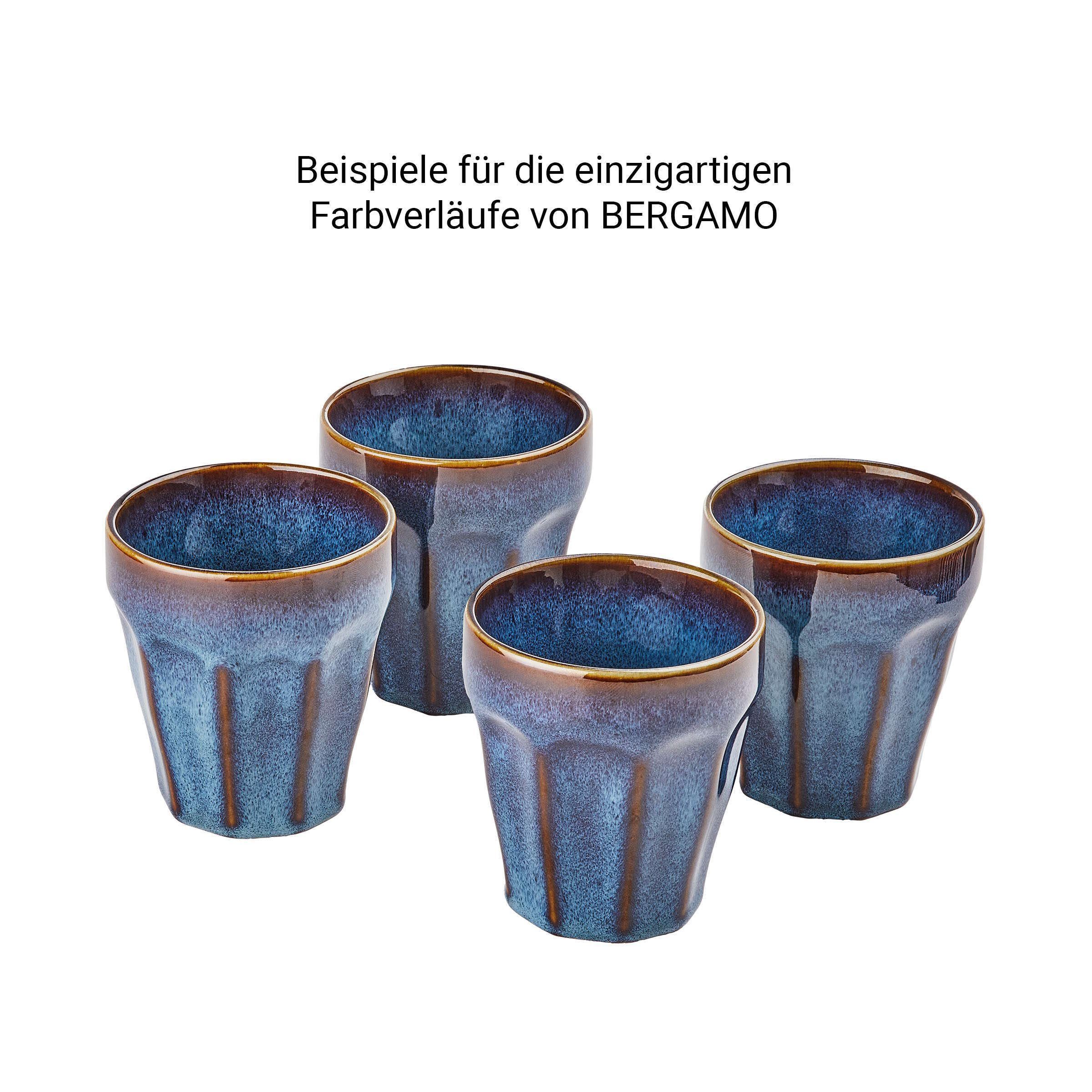 BERGAMO 250ml, Tasse Steinzeug Dunkelblau BUTLERS Kaffeetasse