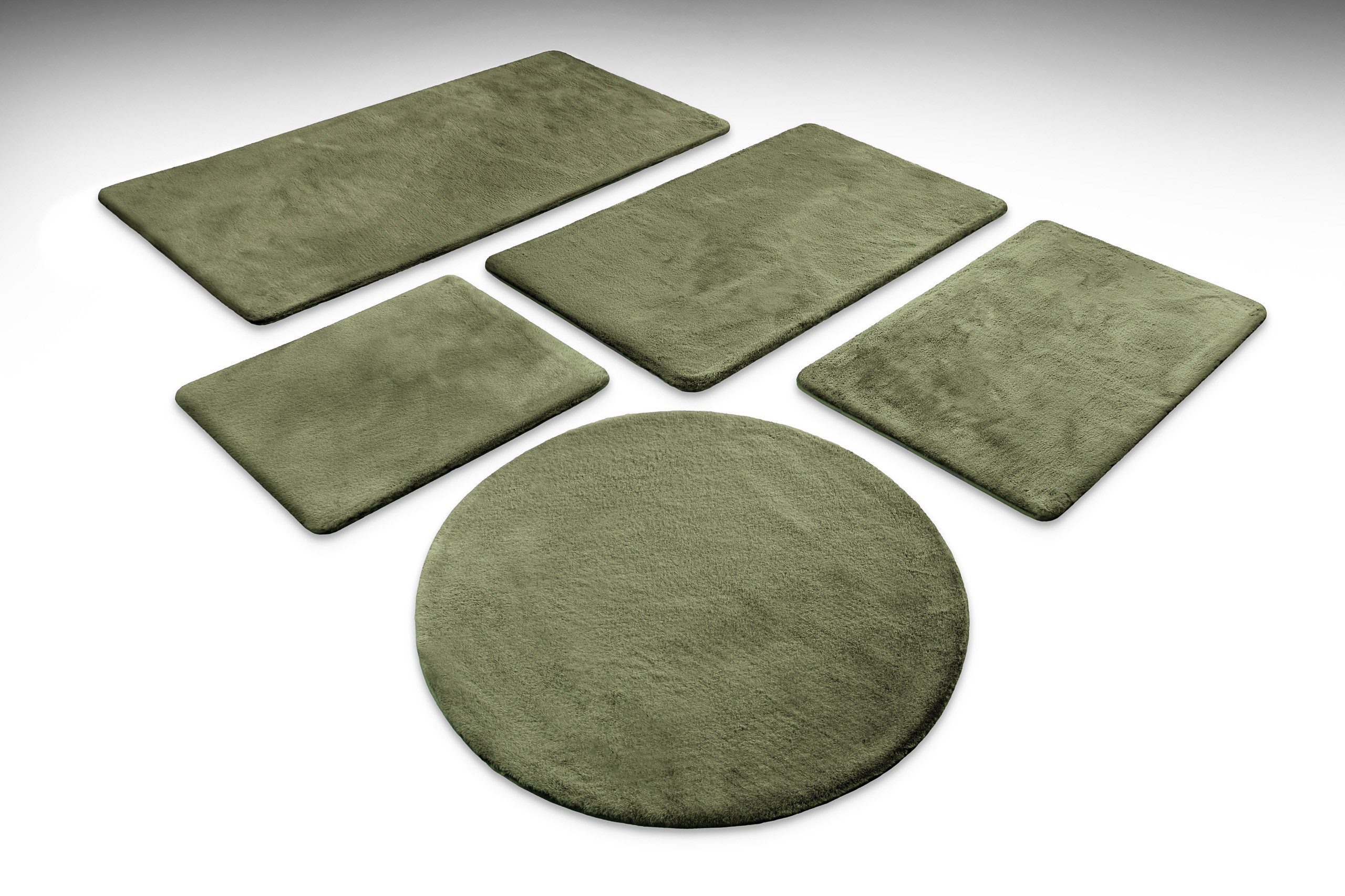 Wecon home Basics Badematte Emil, Höhe 25 mm, Polyester, rechteckig, waschbar, rutschfest, strapazierfähig, pflegeleicht und super weich