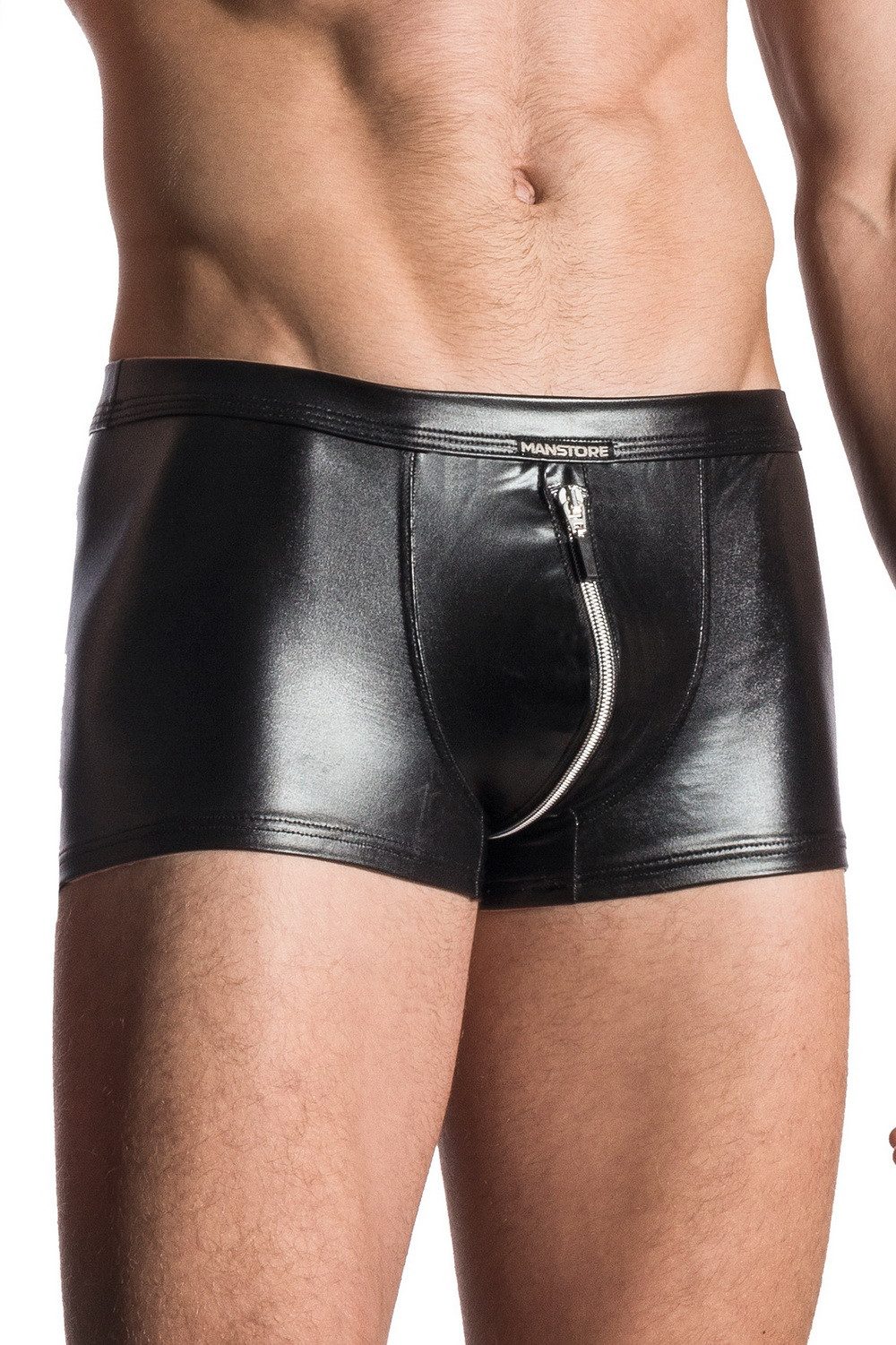 MANSTORE Retro Pants M107 Zipped Pants glänzende Boxershorts mit RV