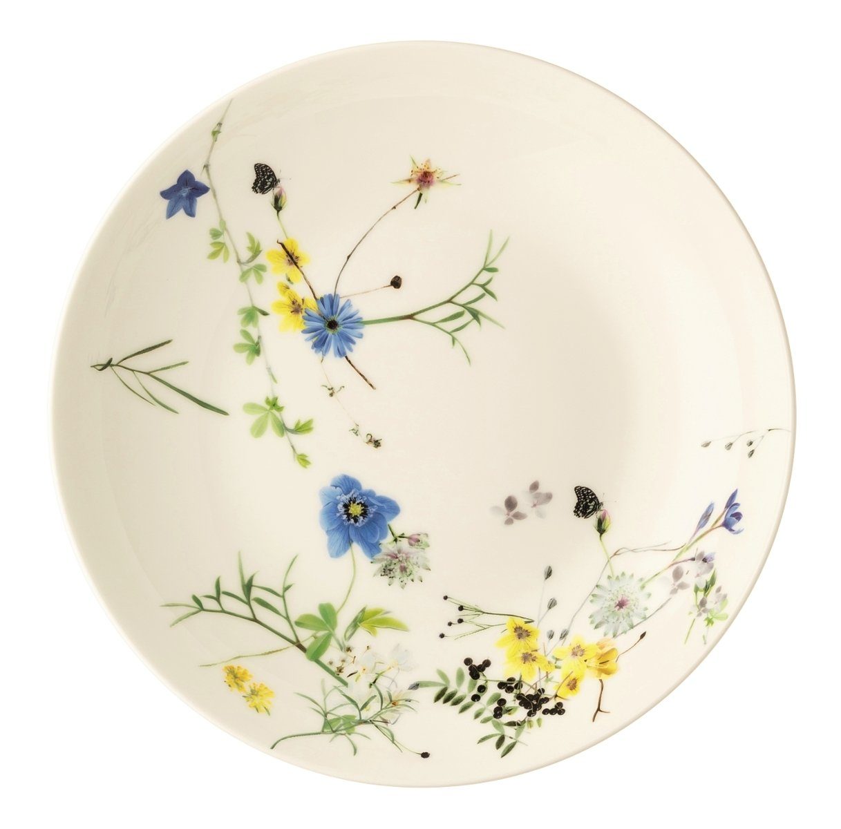 Rosenthal Suppenteller Brillance Fleurs des Alpes Suppenteller 21 cm, Teller Tief