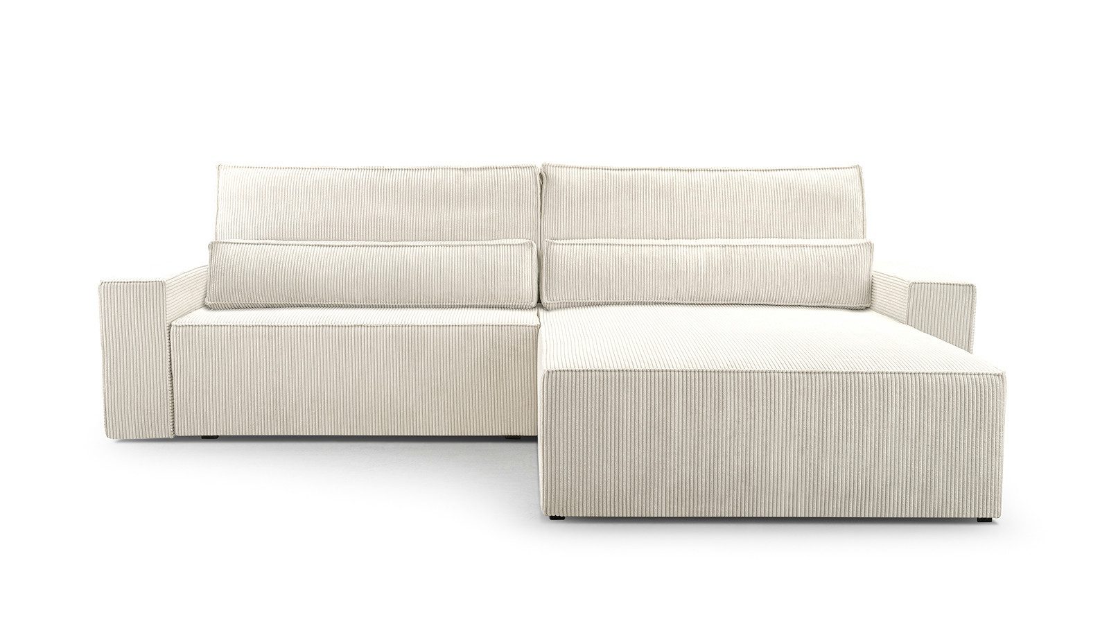 MOEBLO Ecksofa aus Cord DENVER L, günstig online kaufen
