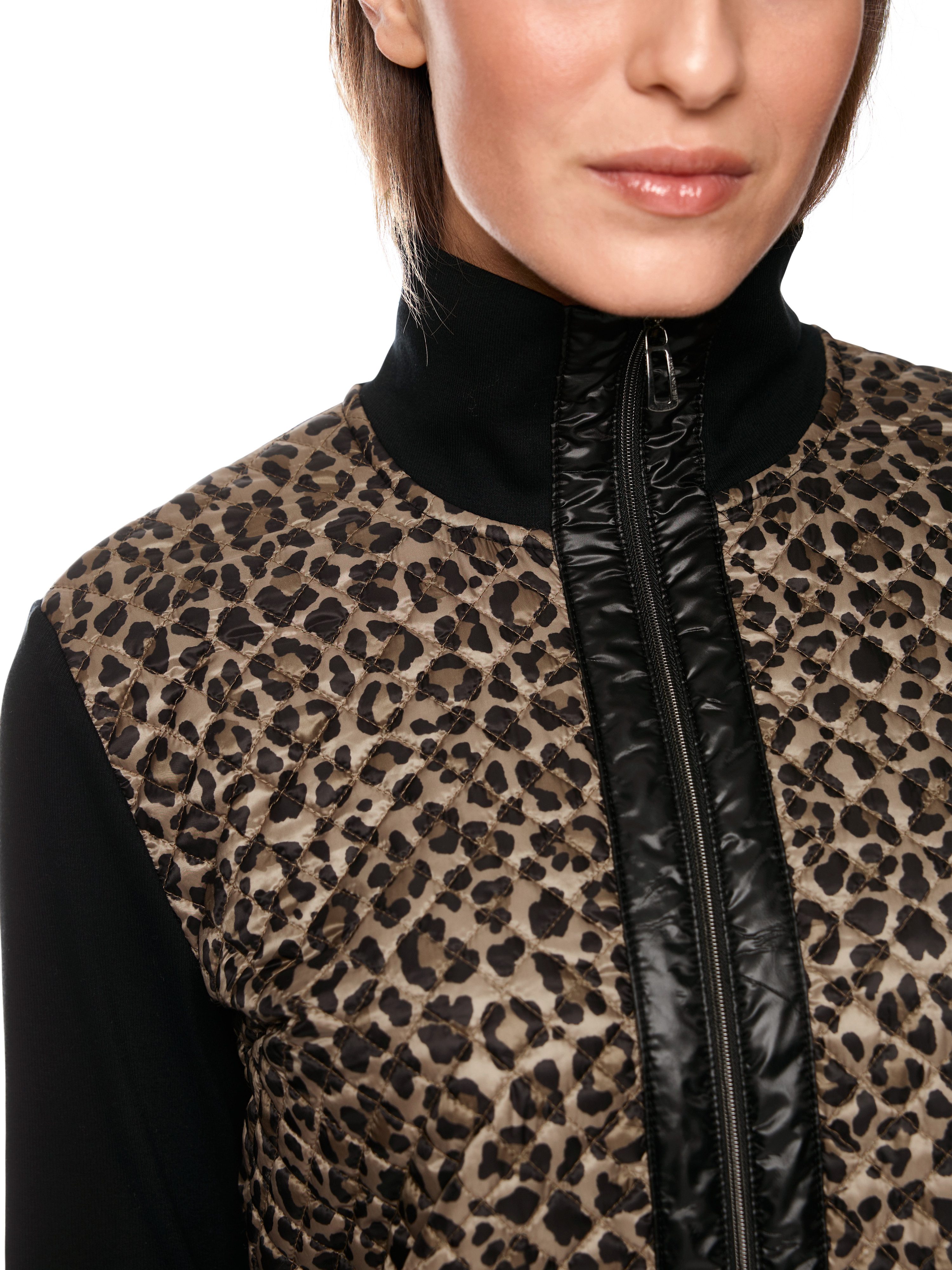 Marc Cain Kurzjacke Doggy Dogs Premium Damenmode mit Leoprint, 2-Wege-Reißv günstig online kaufen