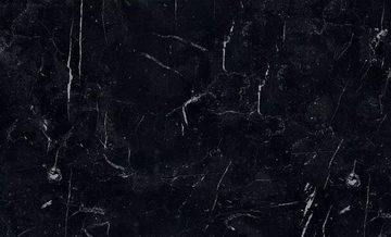 Casa Padrino Esstisch Luxus Marmor Esstisch Schwarz / Messingfarben 180 x 90 x H. 80 cm - Edler Küchentisch mit hochwertigem handgeschliffenen Marquina Marmor - Marmor Esszimmer Möbel - Luxus Qualität