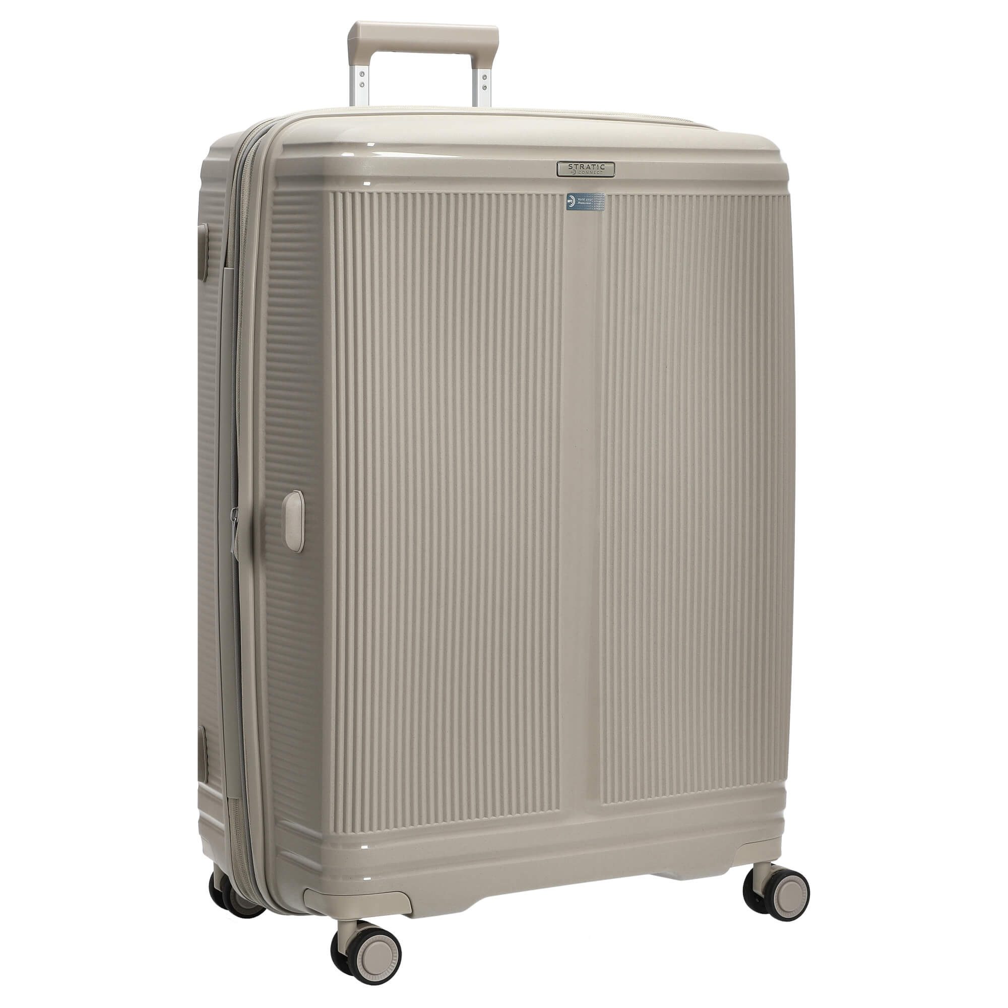 Stratic Koffer Straw T - 4-Rollen-Trolley 76 cm L erw. (sand), 4 Rollen Rollen