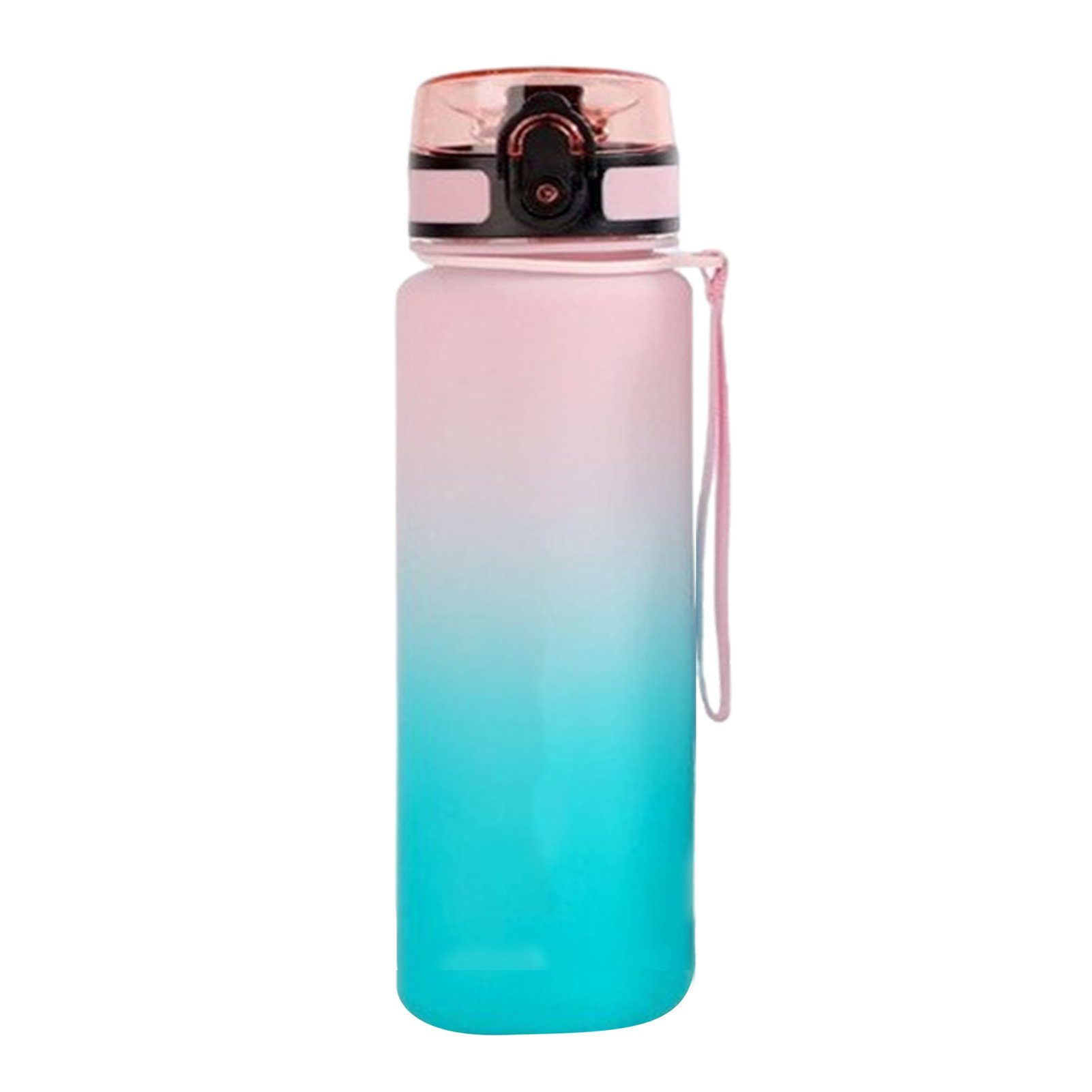 Blusmart Trinkflasche 500 Ml/650 Ml/1000 Ml Kunststoff-Sport-Wasserbecher, Trinkflasche, Trinkflasche pink green 1000ml