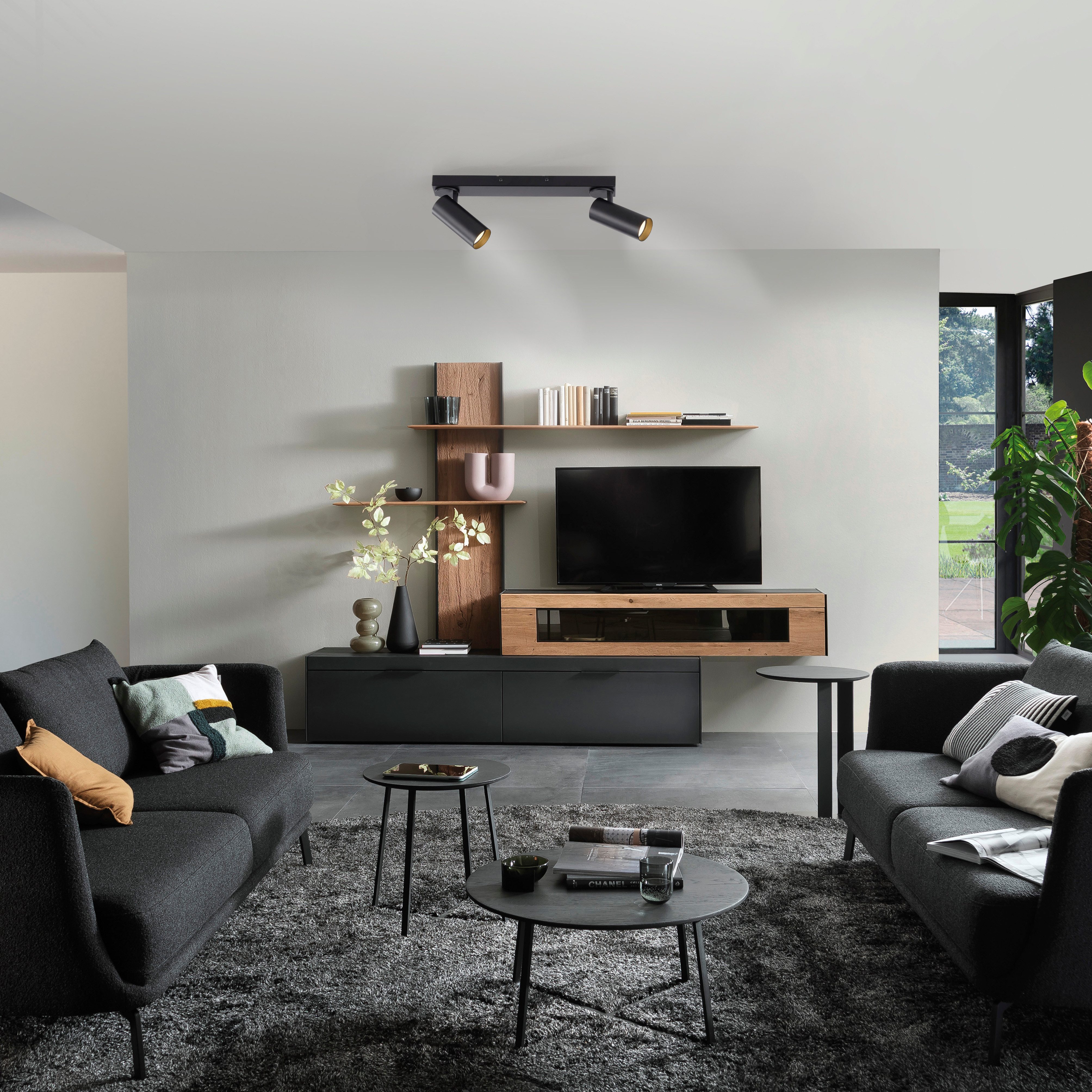 SCHÖNER WOHNEN-Kollektion LED Deckenleuchte RIK, Leuchtmittel wechselbar, Warmweiß, SCHÖNER WOHNEN Kollektion, dreh- und schwenkbar