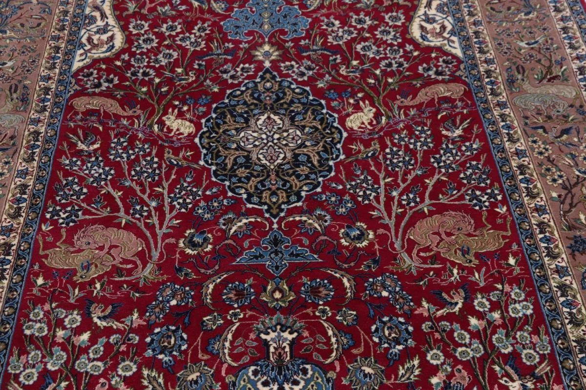 mm Orientteppich 6 Seidenkette Höhe: Trading, Nain rechteckig, 152x233 Handgeknüpfter Isfahan Orientteppich,