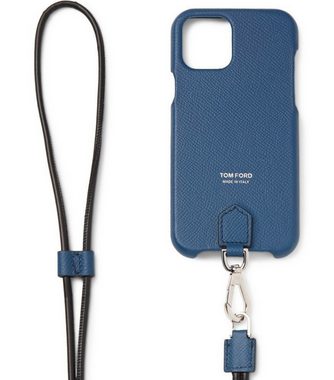 Tom Ford Case zum Umhängen TOM FORD Full-Grain Leather iPhone 11 Pro Case Lanyard Handy Tasche Ph