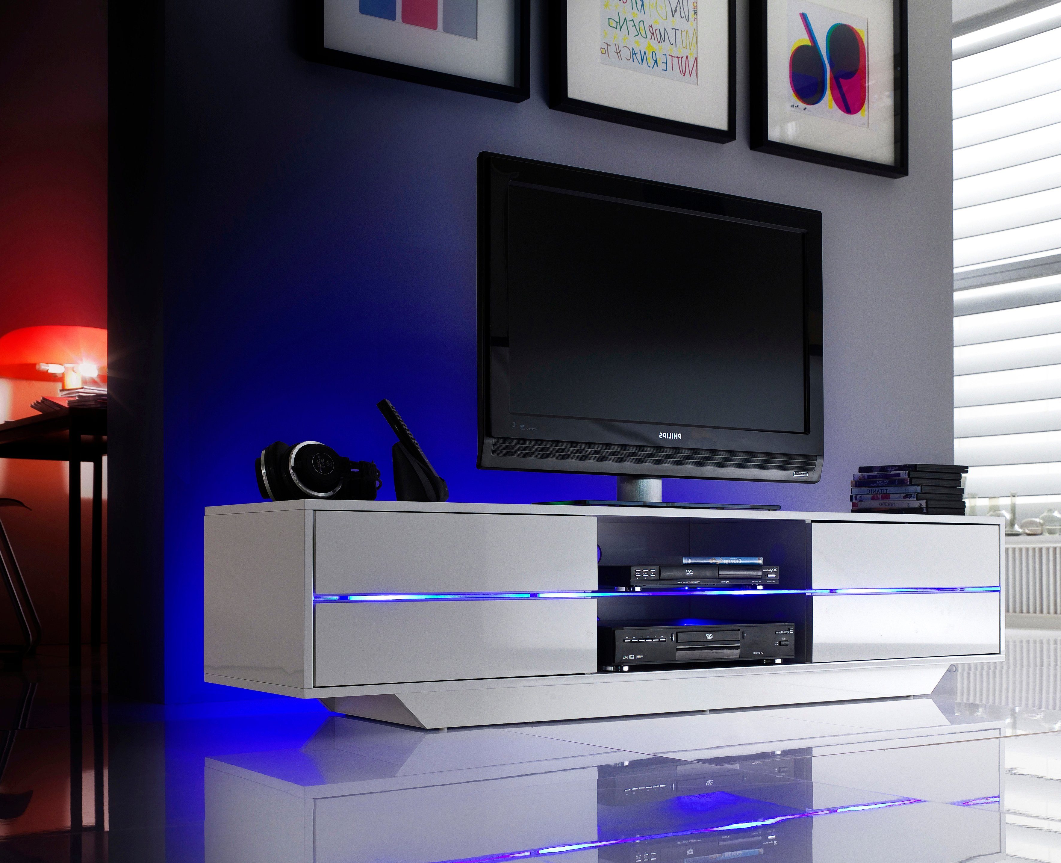 MCA furniture Lowboard Blues, mit LED günstig online kaufen