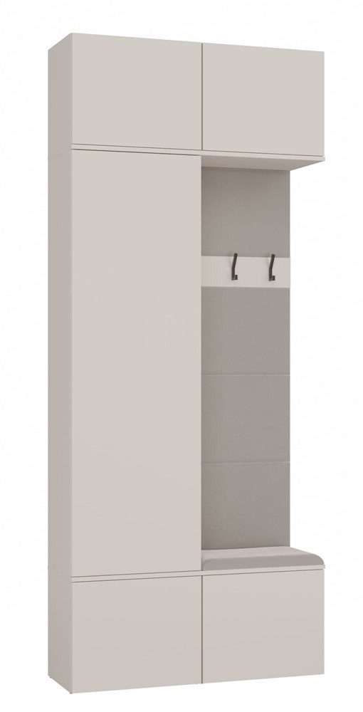 Raumhirsch Furniture Schuhschrank Garderoben-Set (Kleiderschrank, Schuhschrank und 2 Kleiderhaken)