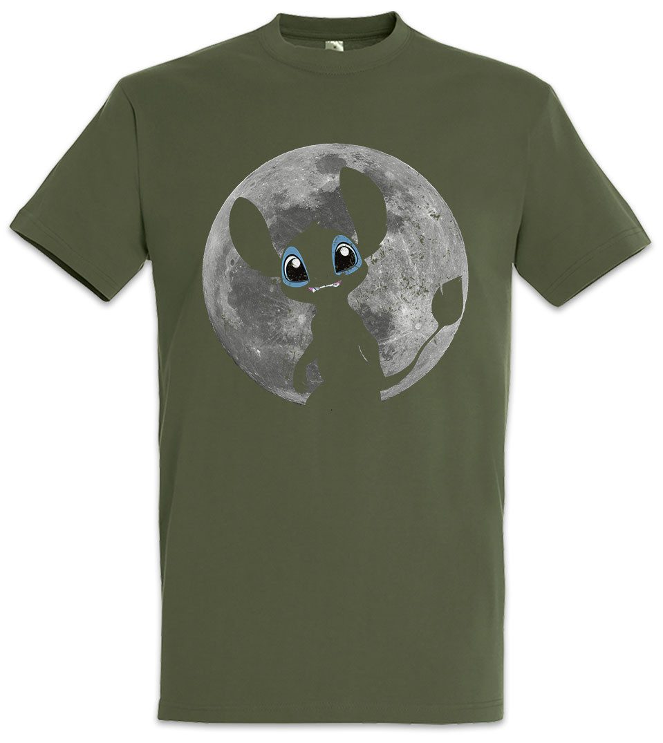 Urban Backwoods Print-Shirt 626 Moon Herren T-Shirt Mond Lilo Pelekai Nani Stitch Sci-Fi Kult (1-tlg) Jumba Jookiba Experiment 626