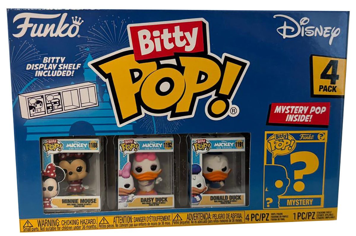 Funko Spielfigur Funko Bitty Pop, Disney, Minnie Mouse, Daisy Duck, Donald Duck