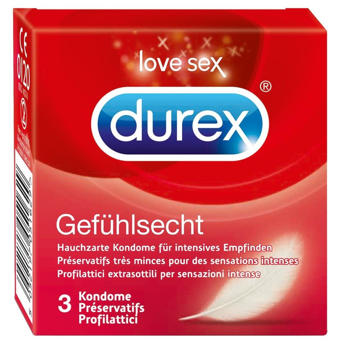 Kondome Durex Gefühlsecht 3er