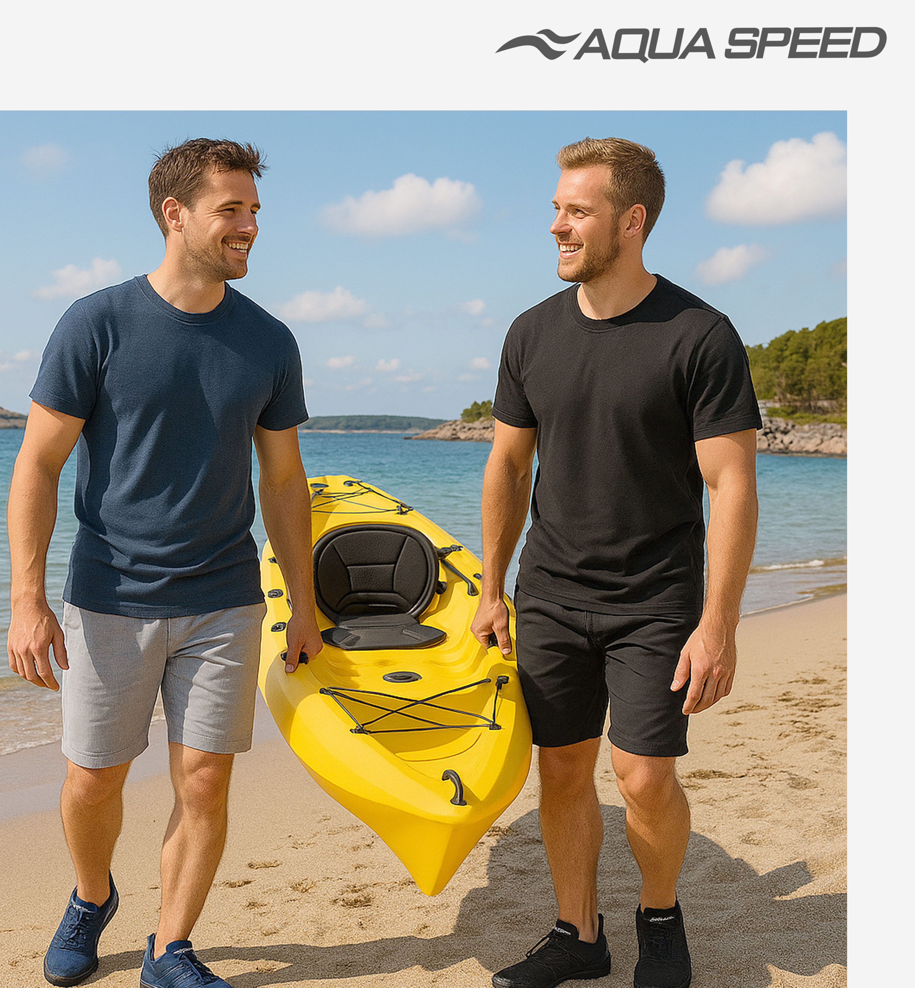 Aqua Speed Taipan Strandschuhe Gr. 43 – Schwarz mit Handtuchbeilage Wasserschuh (Grip-Schuhe für Ufer, Dusche & Steg – sicher & kompakt) Für SUP, Kajak & Steg – Trittsicher bei jeder Wasseraktivität