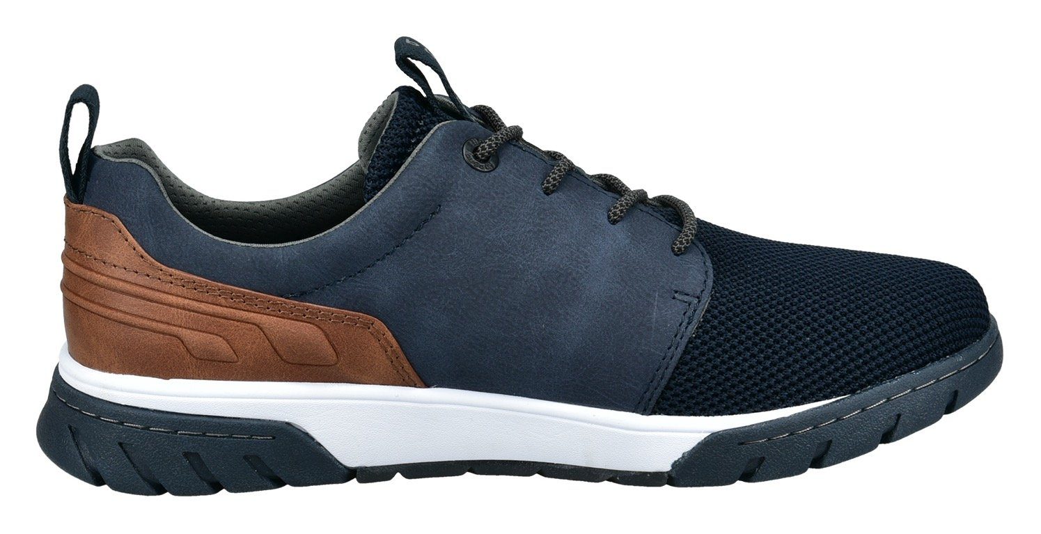 bugatti Sneaker mit Label und Kontrastbesatz, Freizeitschuh, Halbschuh, Schnürschuh