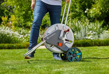 GARDENA Schlauchtrommel Schlauchwagen CleverRoll M Easy Metall Set