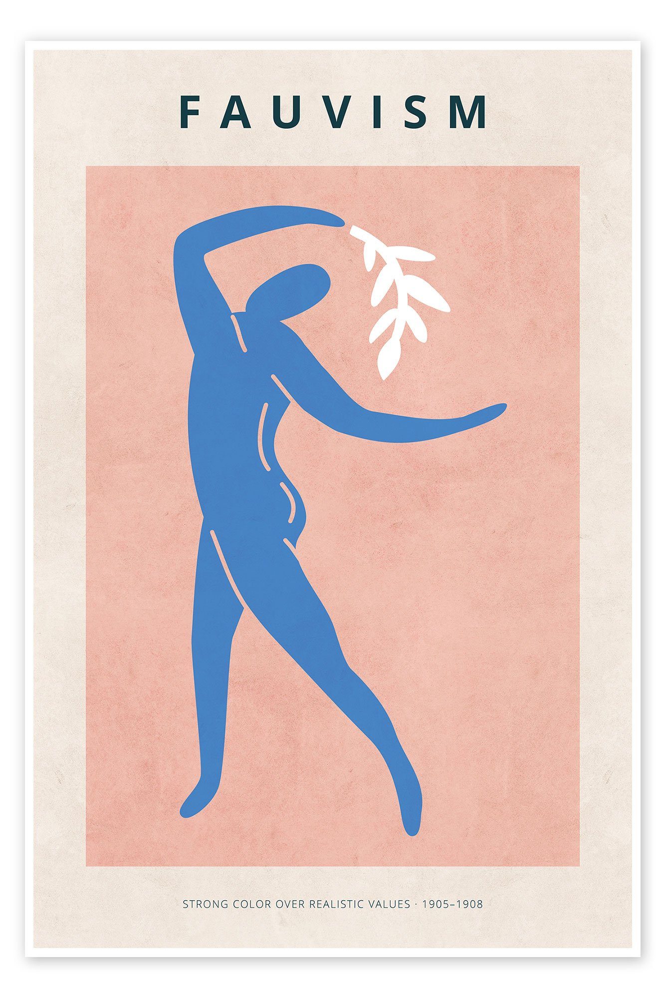 Posterlounge Poster Matisse Inspired Art, Fauvism - Pink, Wohnzimmer Modern Malerei