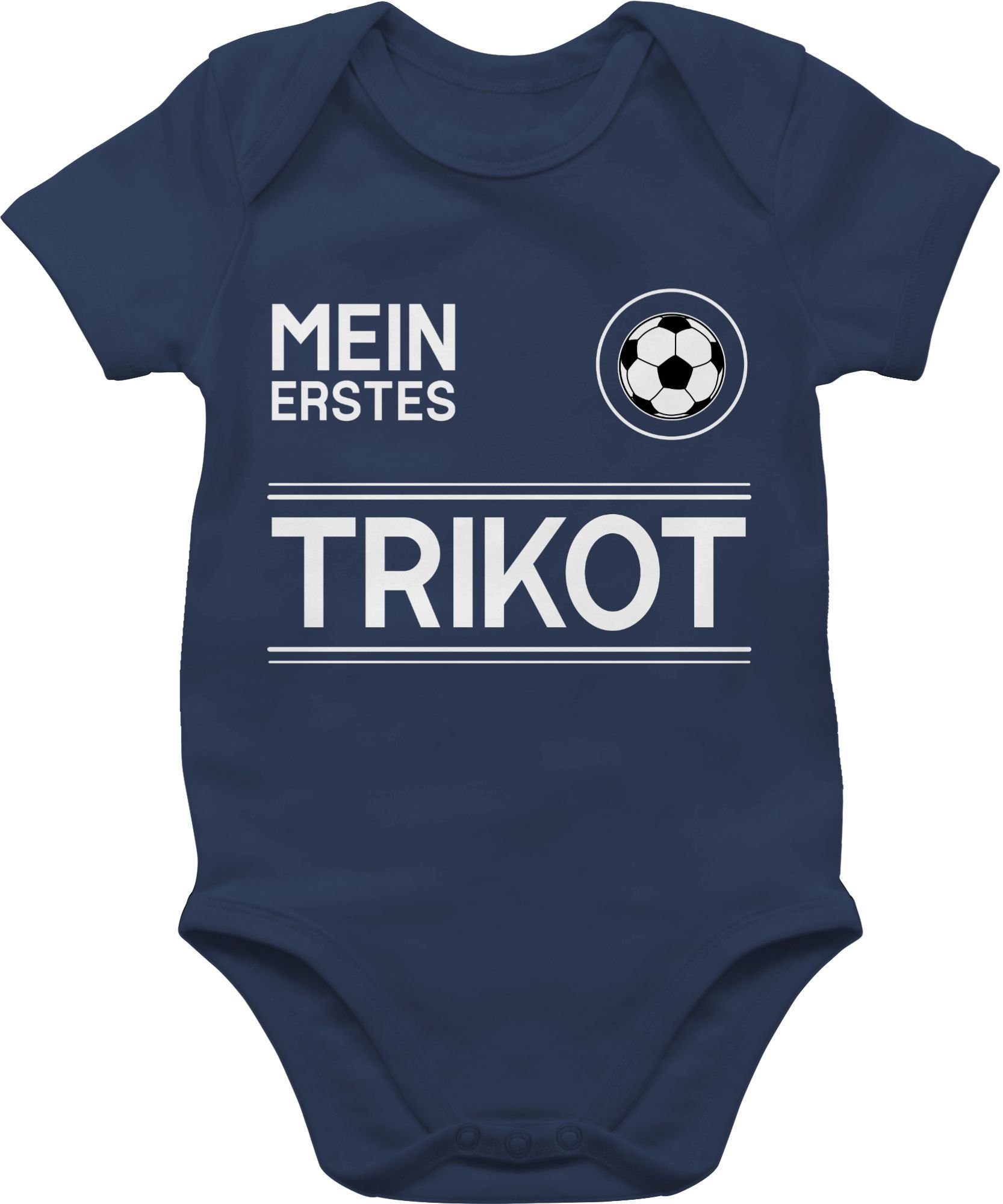 Shirtracer Shirtbody Mein erstes Trikot - weiß 2024 Fussball EM Fanartikel Baby