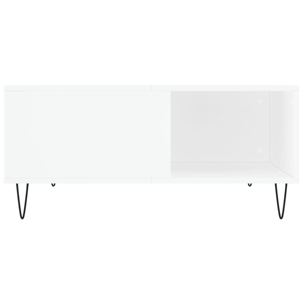 vidaXL Couchtisch Weiß | cm Holzwerkstoff Couchtisch 80x80x36,5 (1-St) Weiß Weiß