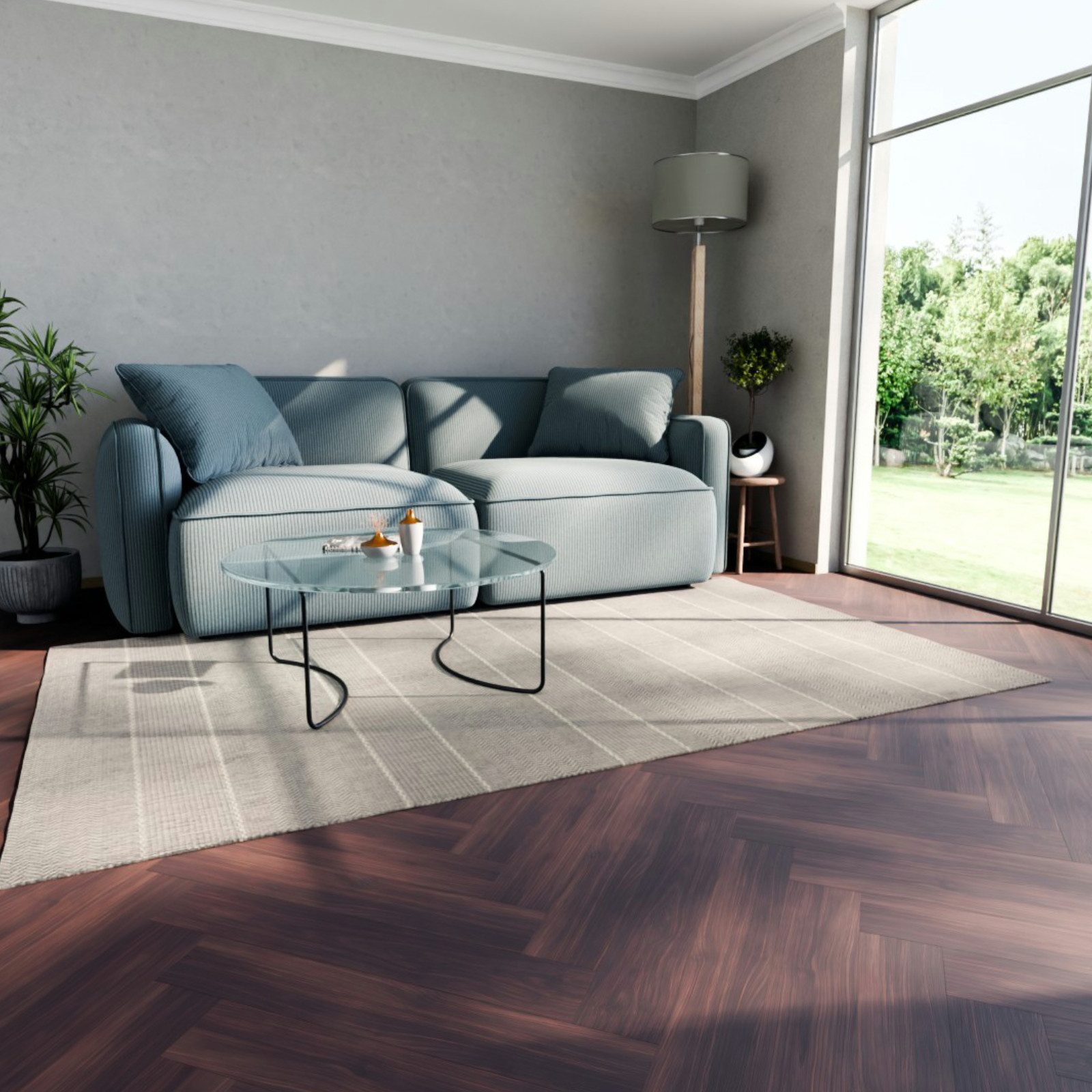 HAGO Vinylboden Bodenbelag Vinylboden Klebeboden Klebevinyl Designbelag PVC Paneele, Rutschfest, schimmelbeständig, wärmeisolierend, schalldämpfend, E1 DS 23/31